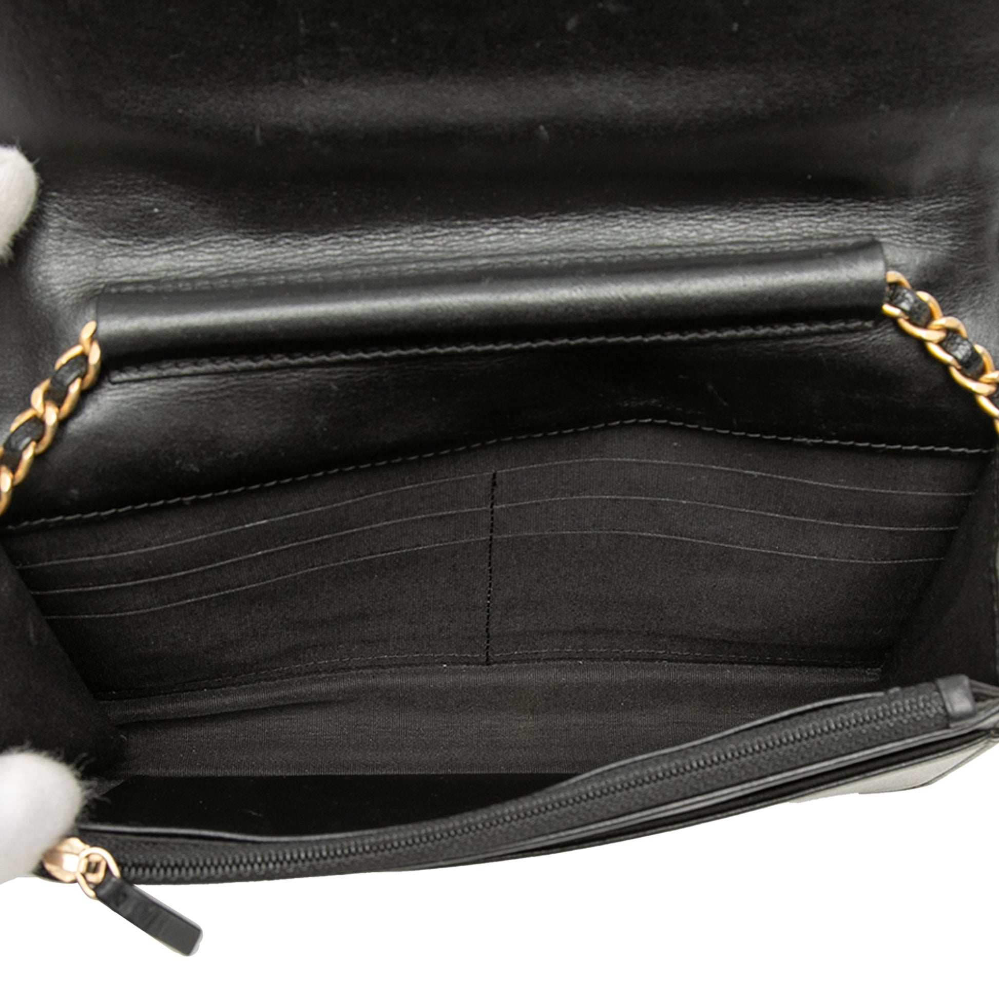 Chanel Quilted Caviar Boy Wallet on Chain