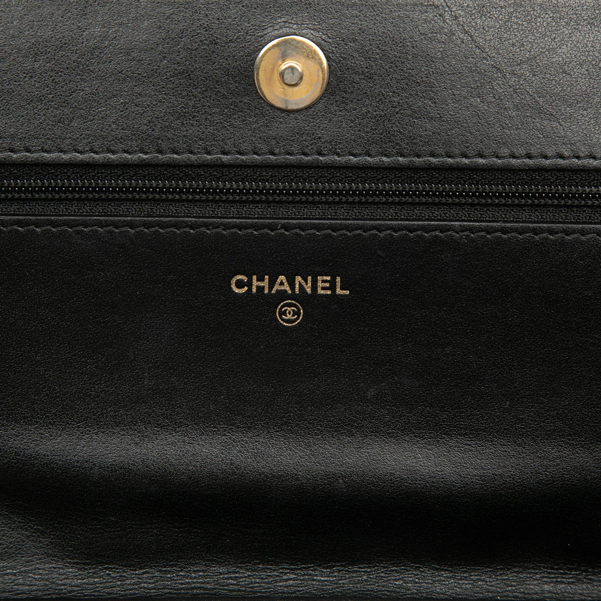 Chanel Quilted Caviar Boy Wallet on Chain