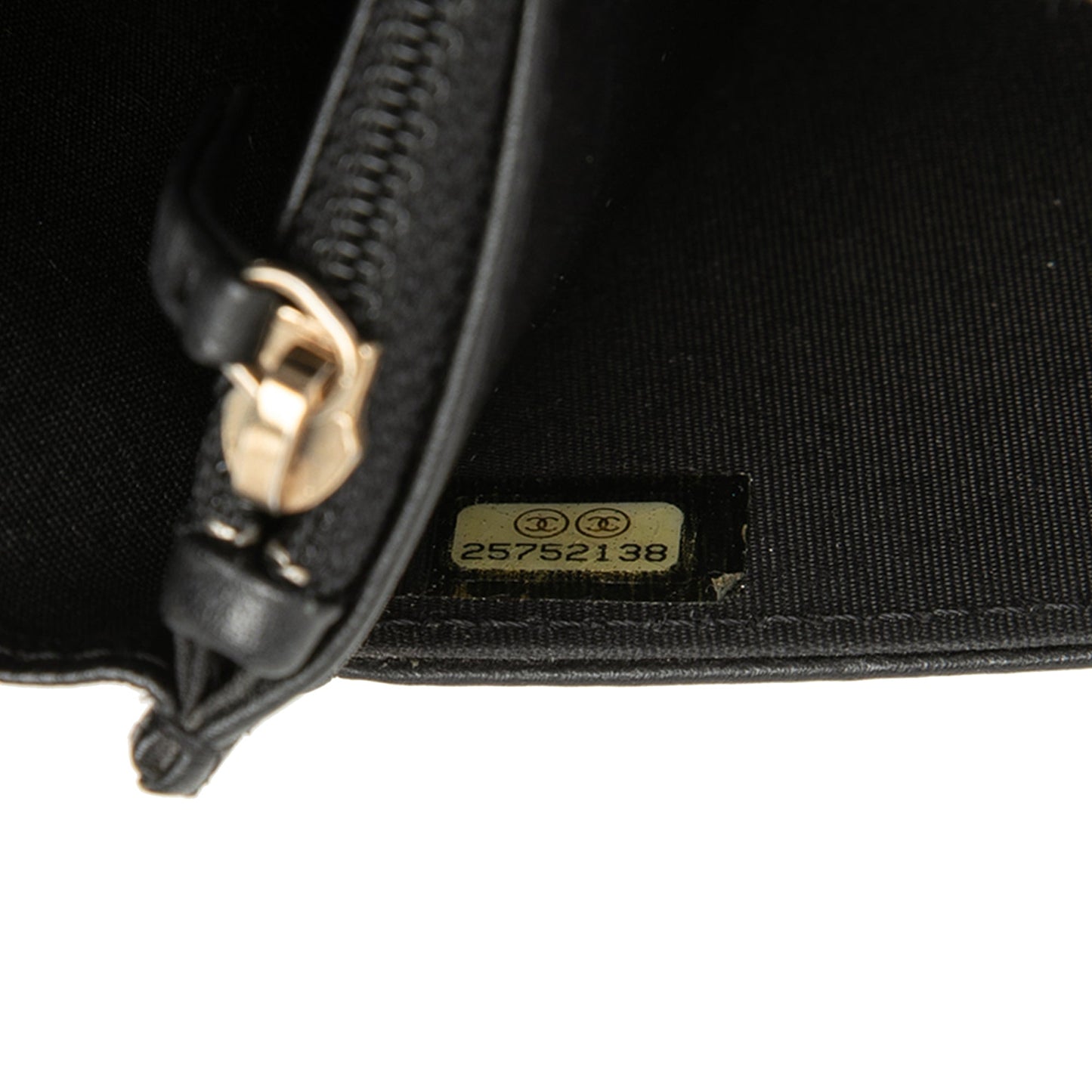 Chanel Quilted Caviar Boy Wallet on Chain