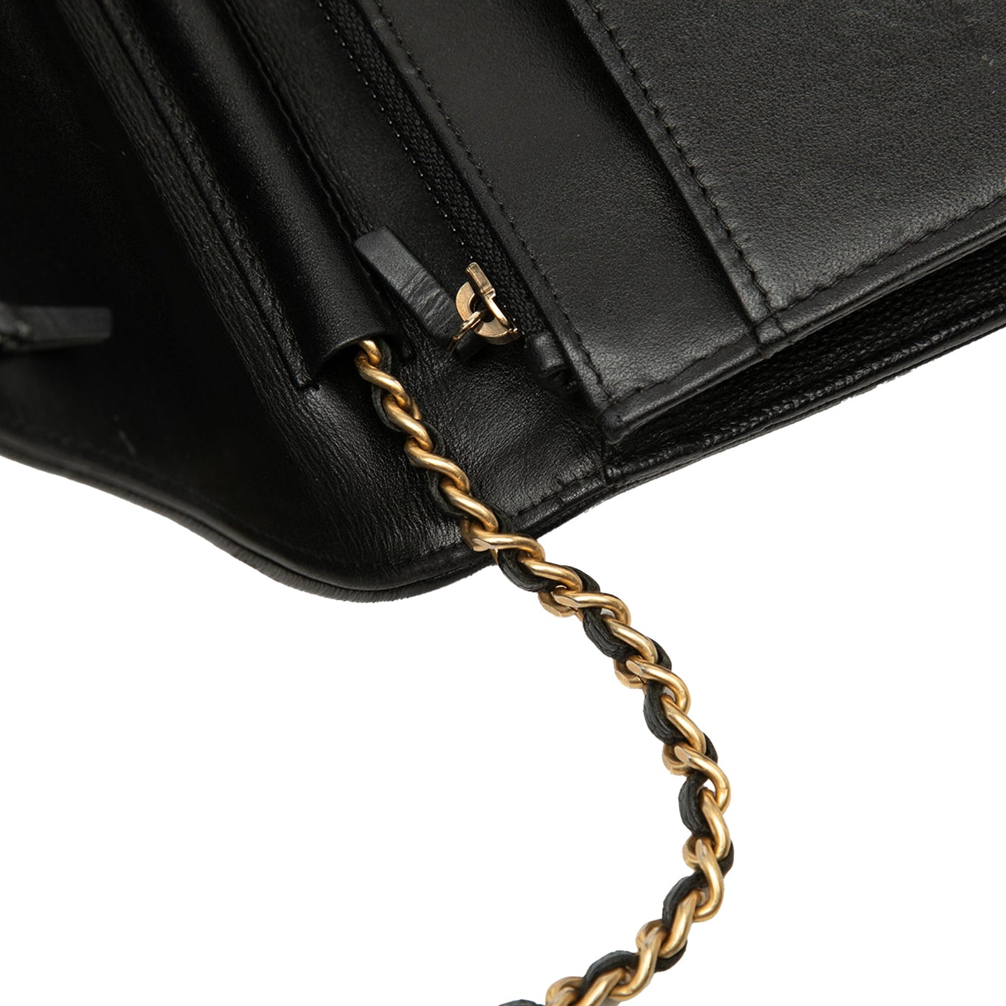 Chanel Quilted Caviar Boy Wallet on Chain