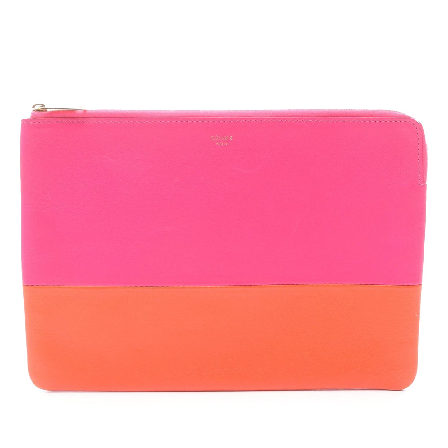 Celine Bicolor Lambskin Solo Clutch