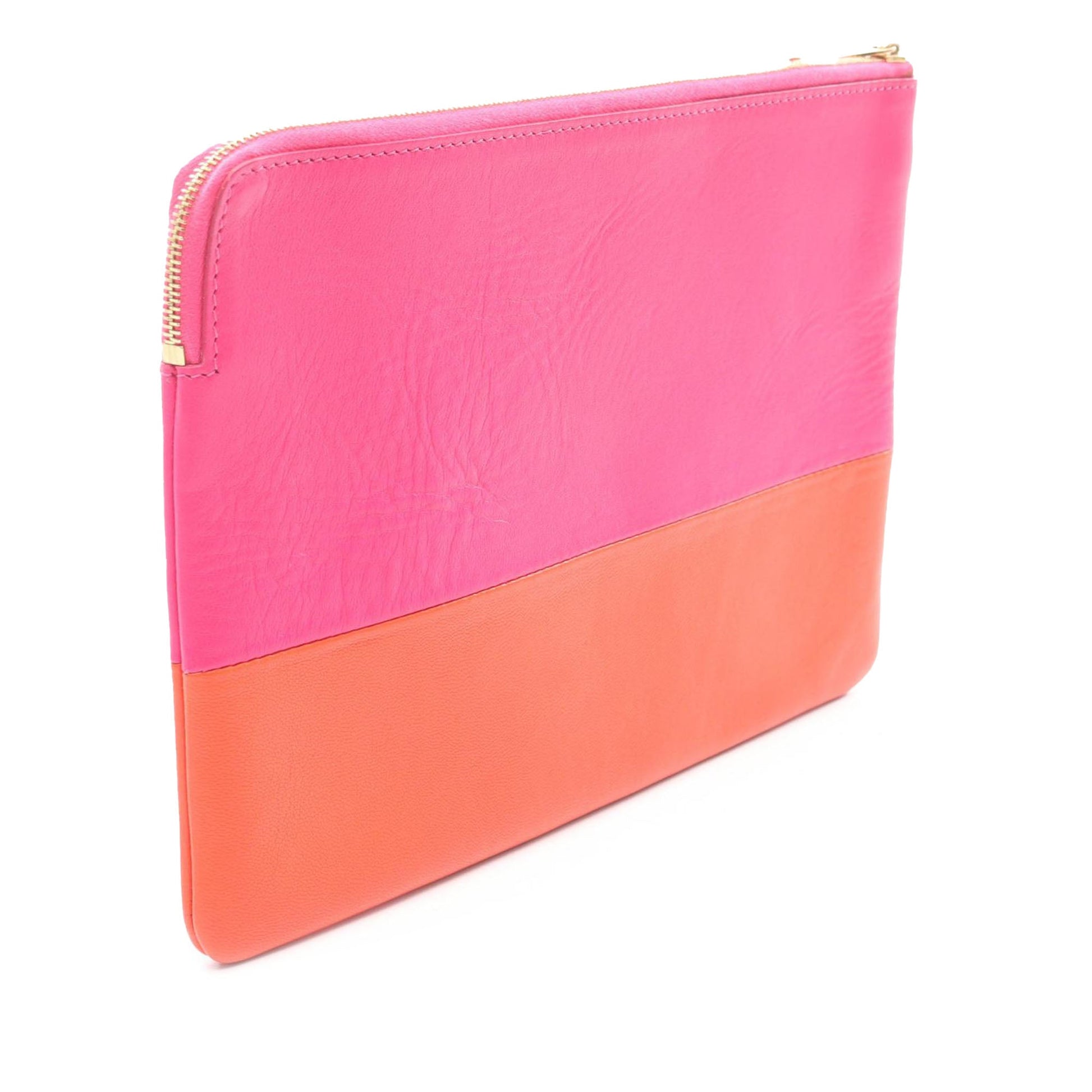 Celine Bicolor Lambskin Solo Clutch