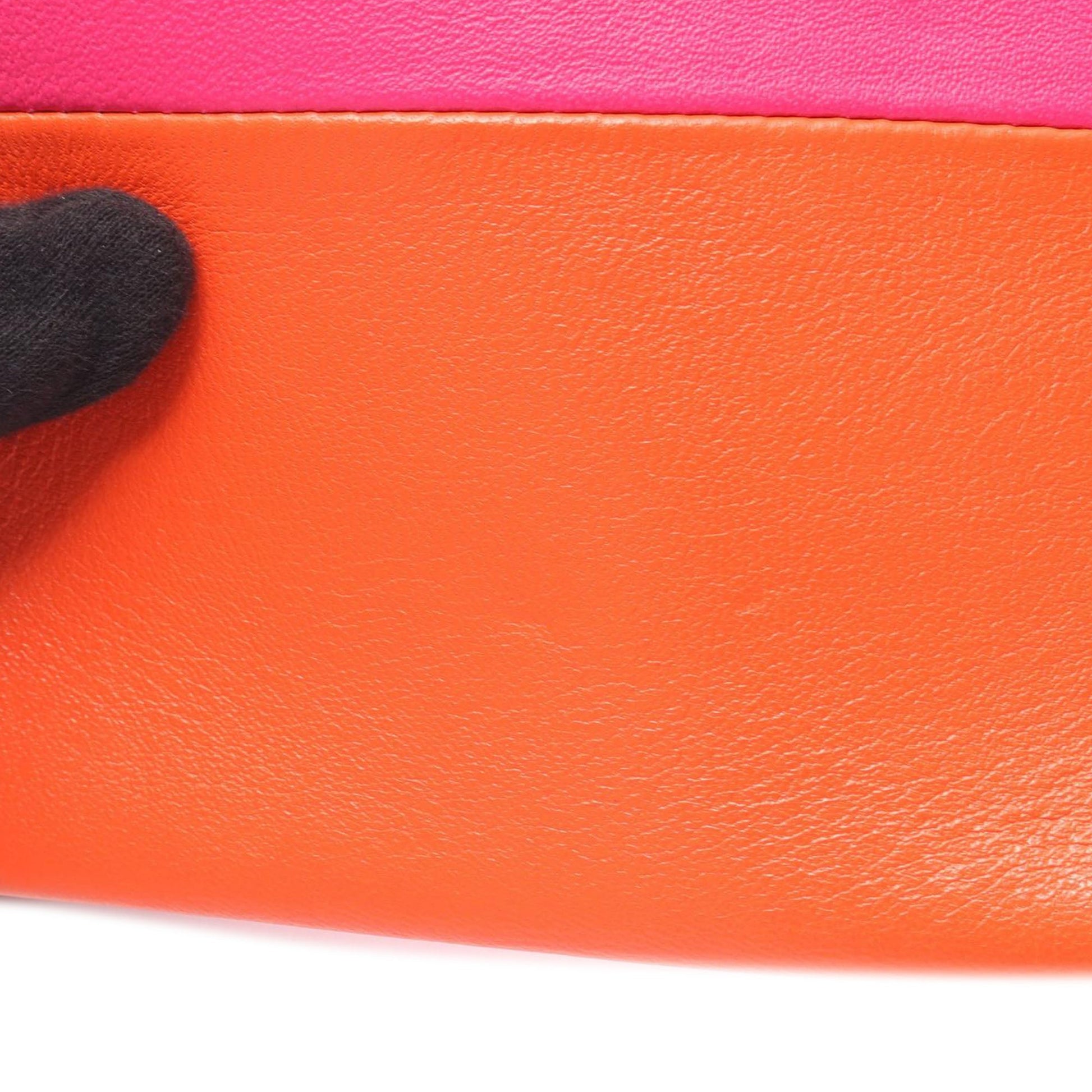 Celine Bicolor Lambskin Solo Clutch