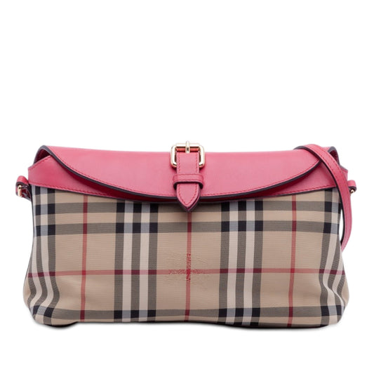 Burberry Haymarket Check Canvas Leah Crossbody