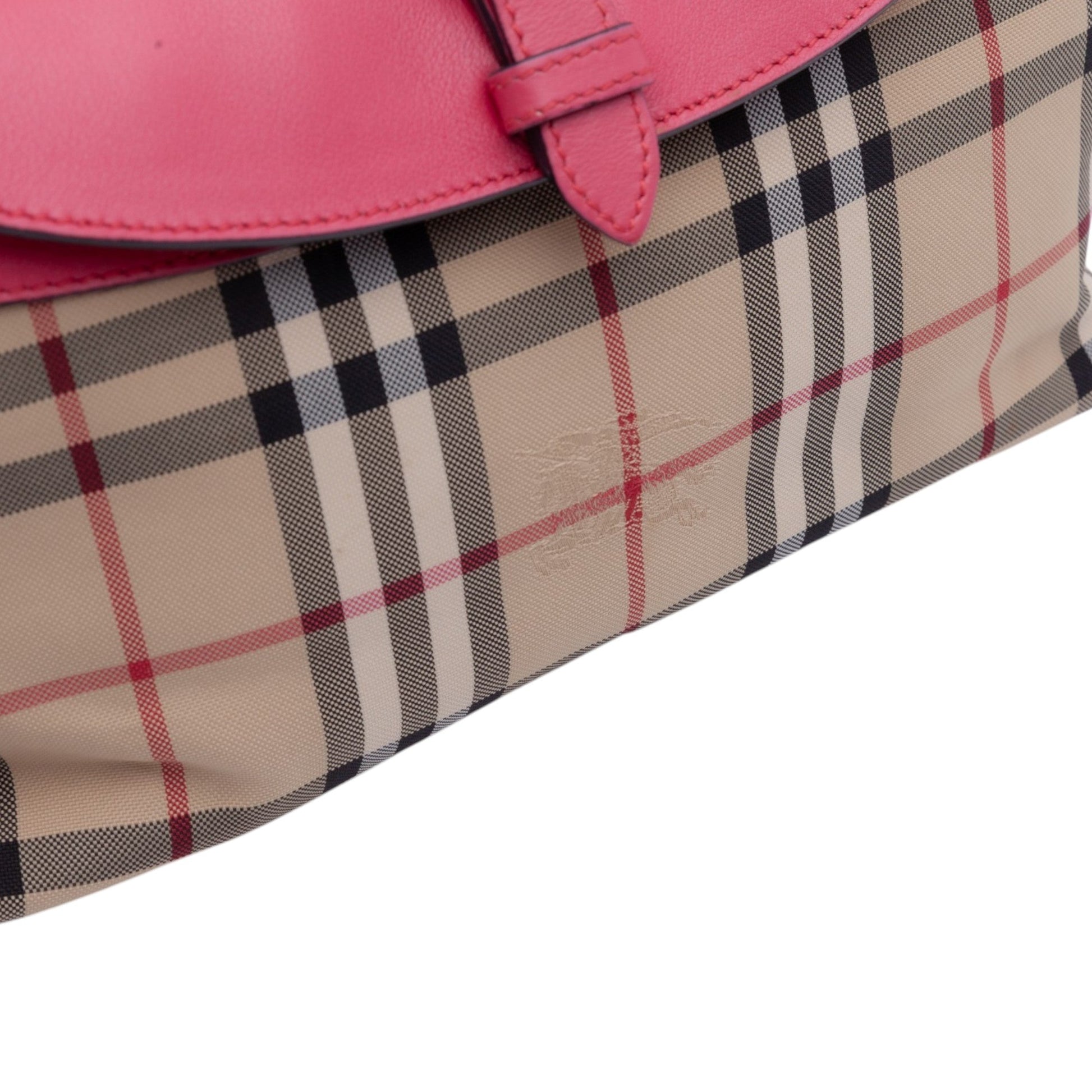 Burberry Haymarket Check Canvas Leah Crossbody