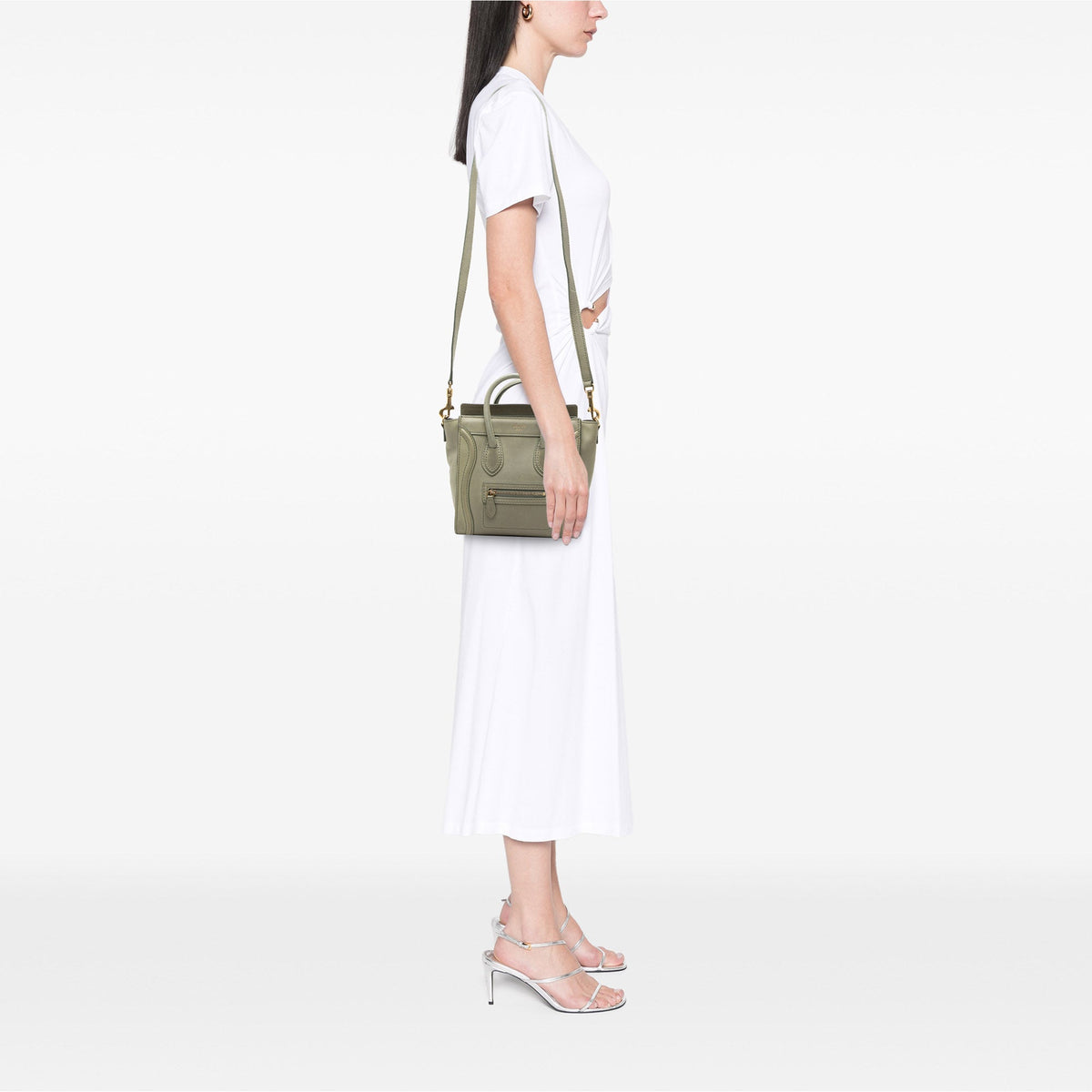 Celine Nano Leather Luggage Tote
