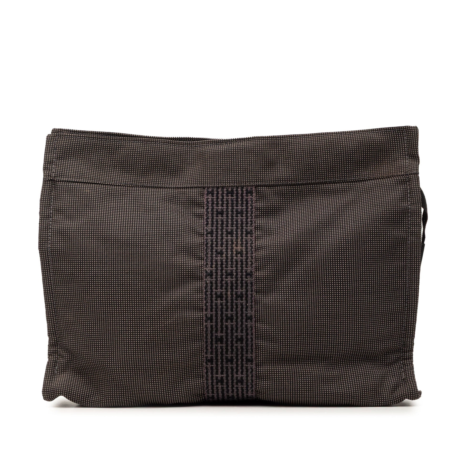Hermès Canvas Herline Clutch
