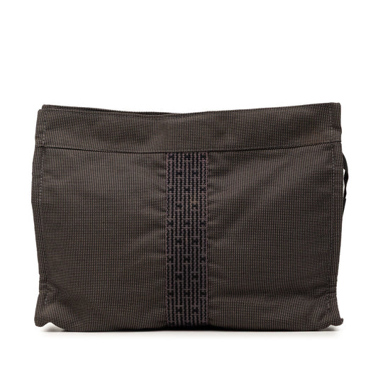 Hermès Canvas Herline Clutch