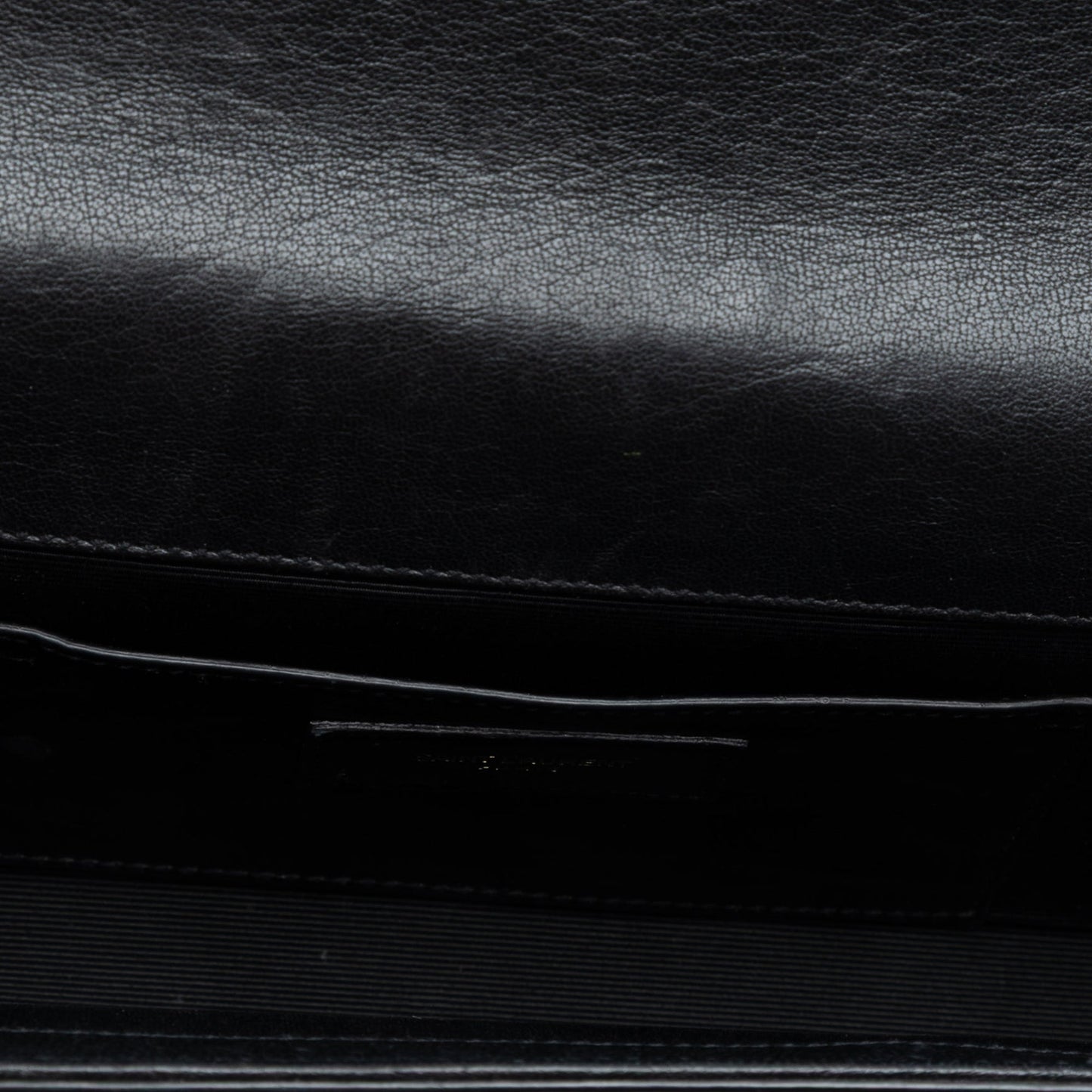 Leather Monogram Crystal Studded Cassandre Clutch