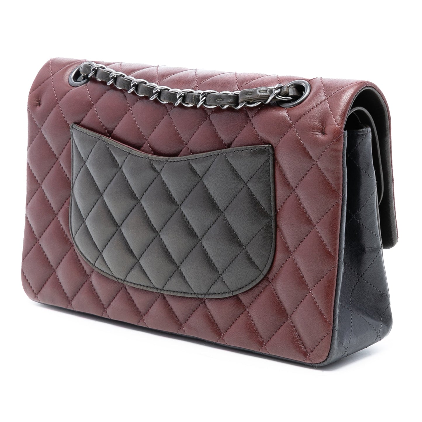 Chanel Medium Classic Tricolor Lambskin Double Flap