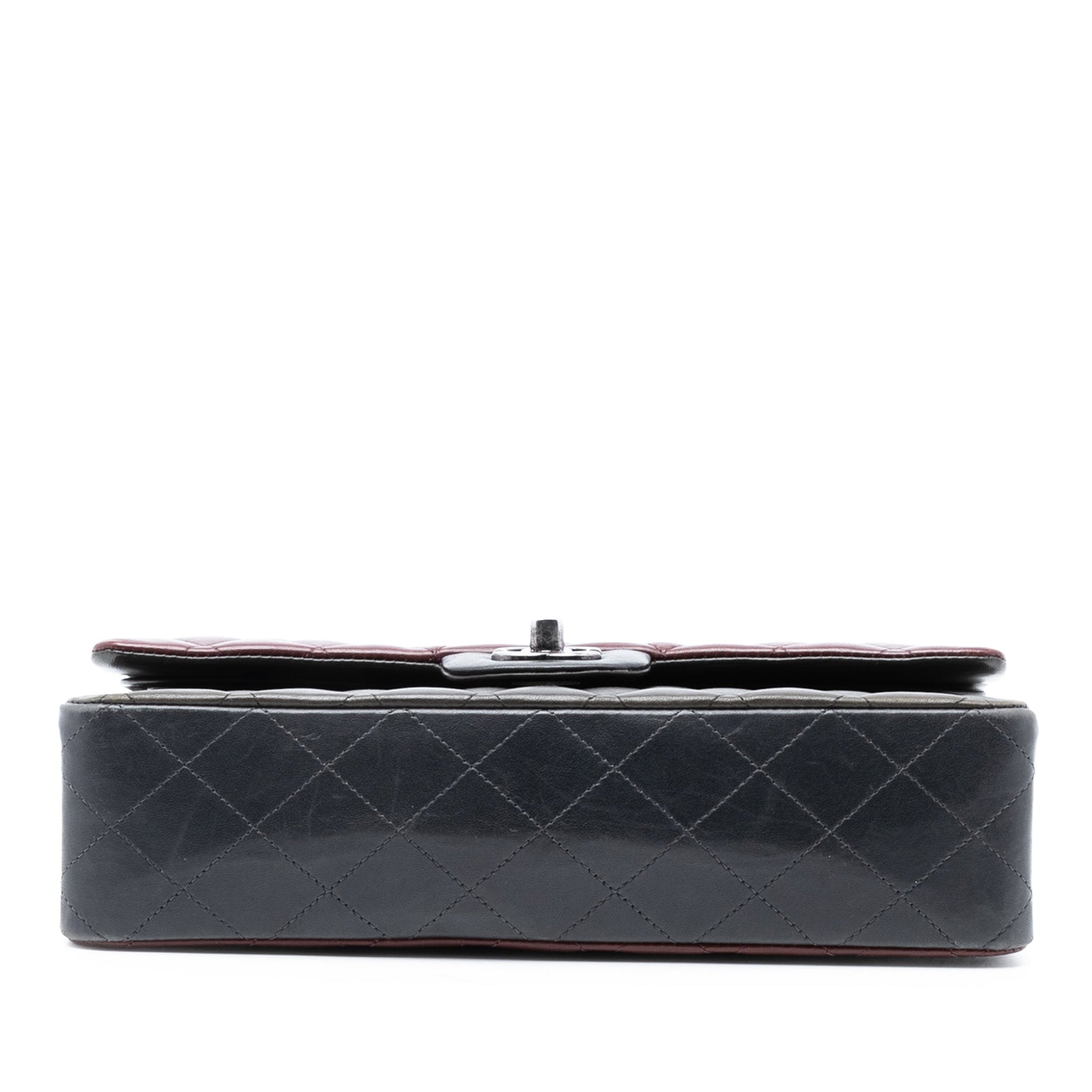 Chanel Medium Classic Tricolor Lambskin Double Flap