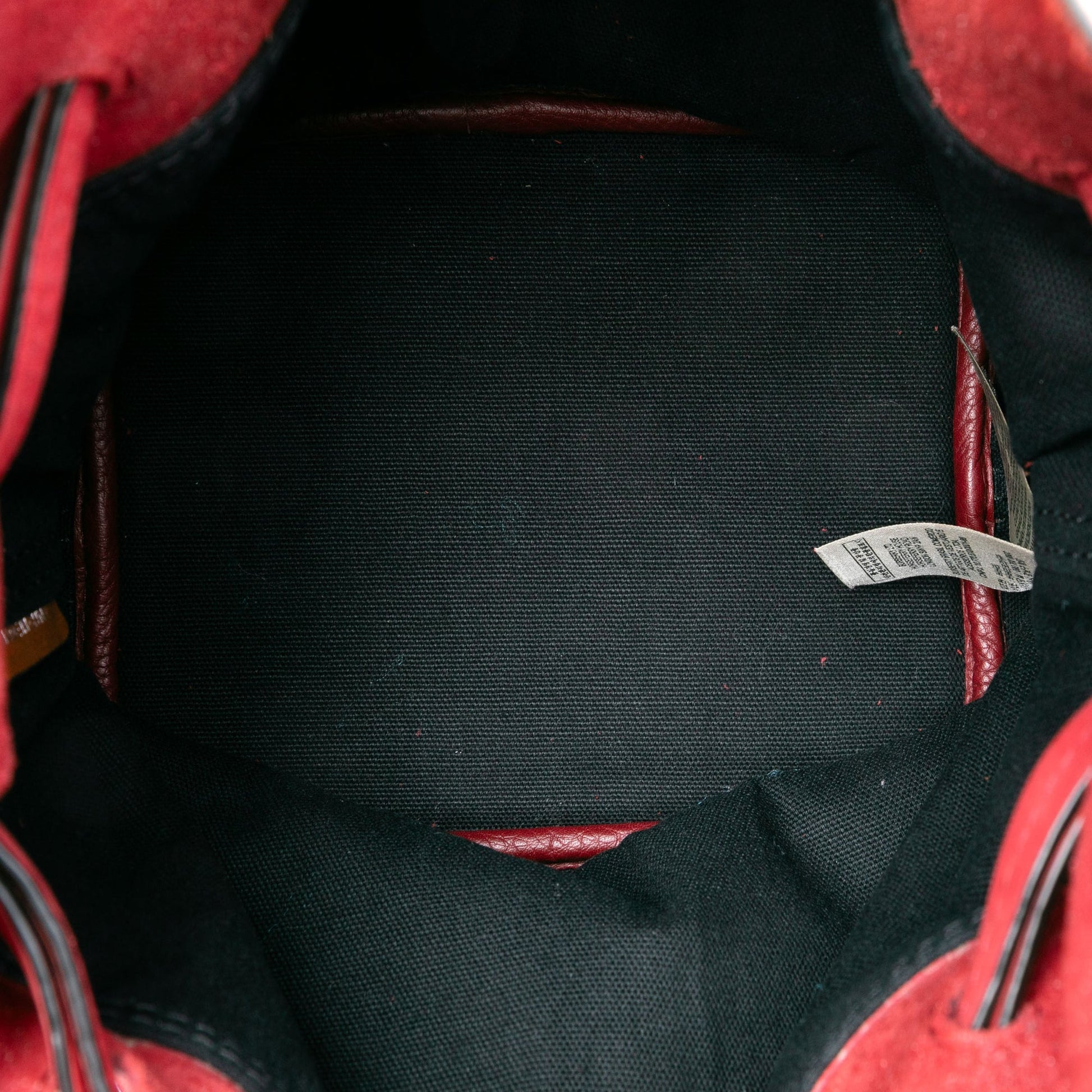 Burberry Small Mega Check Canvas and Suede Fringe Belgrove Bucket Bag