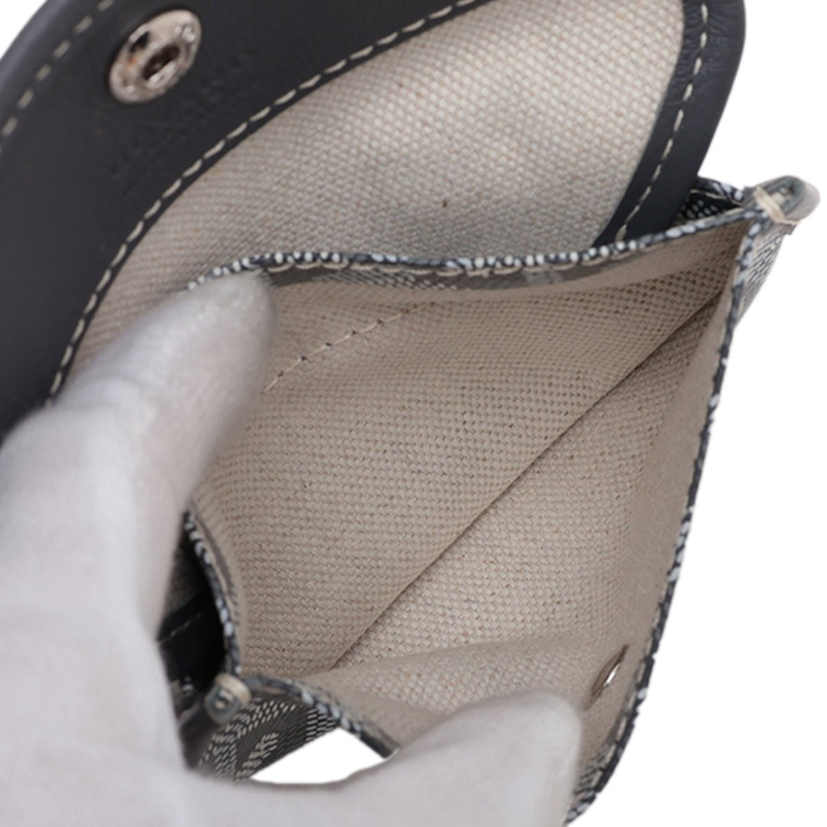 Goyard Mini Goyardine Reversible Anjou — Gray