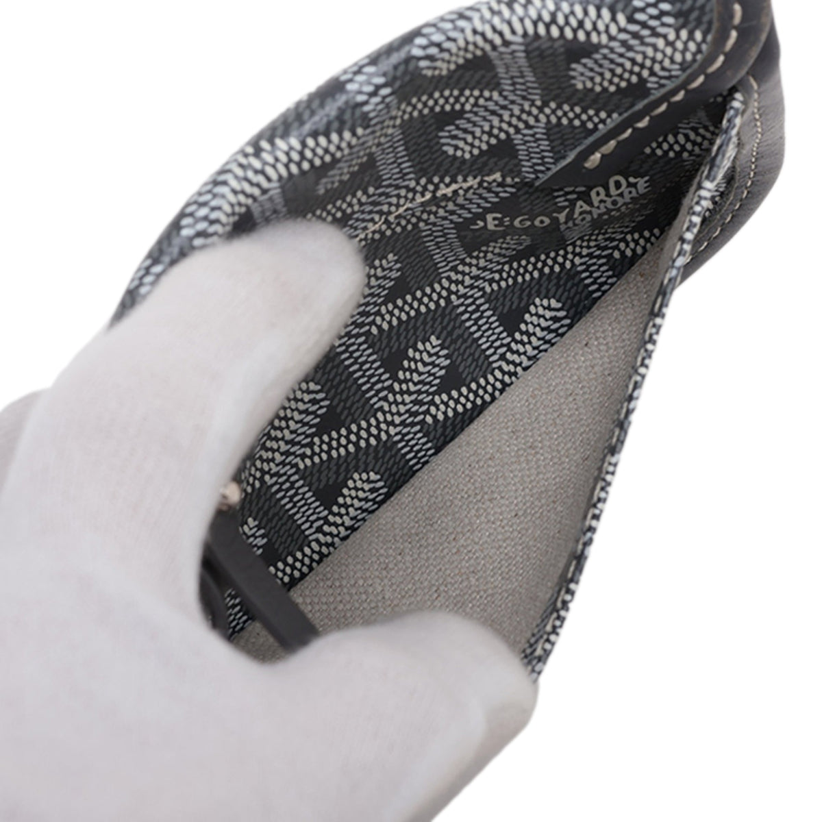 Goyard Mini Goyardine Reversible Anjou — Gray
