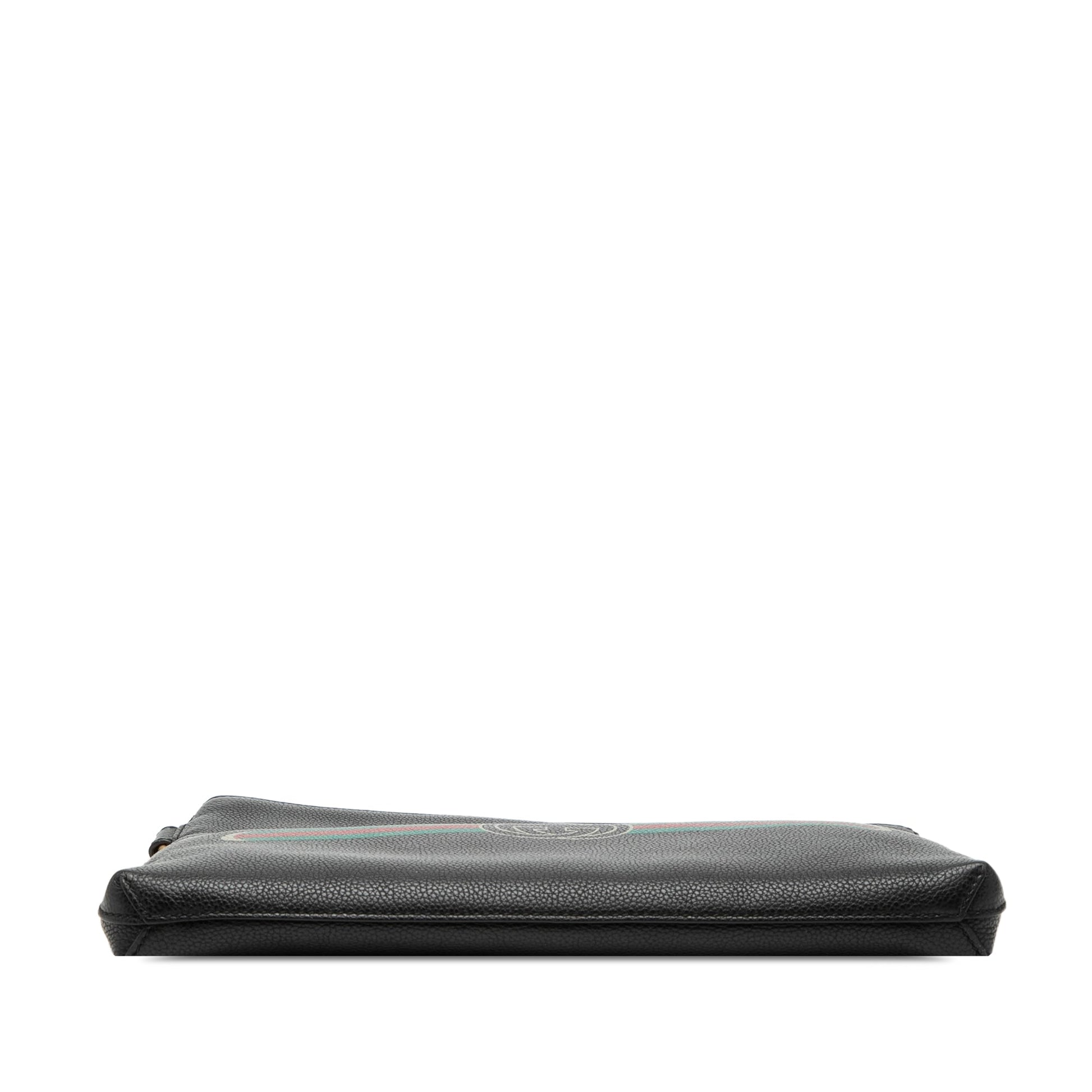 Gucci Leather Logo Clutch
