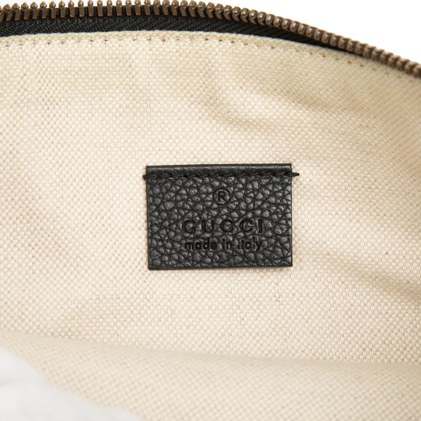 Gucci Leather Logo Clutch
