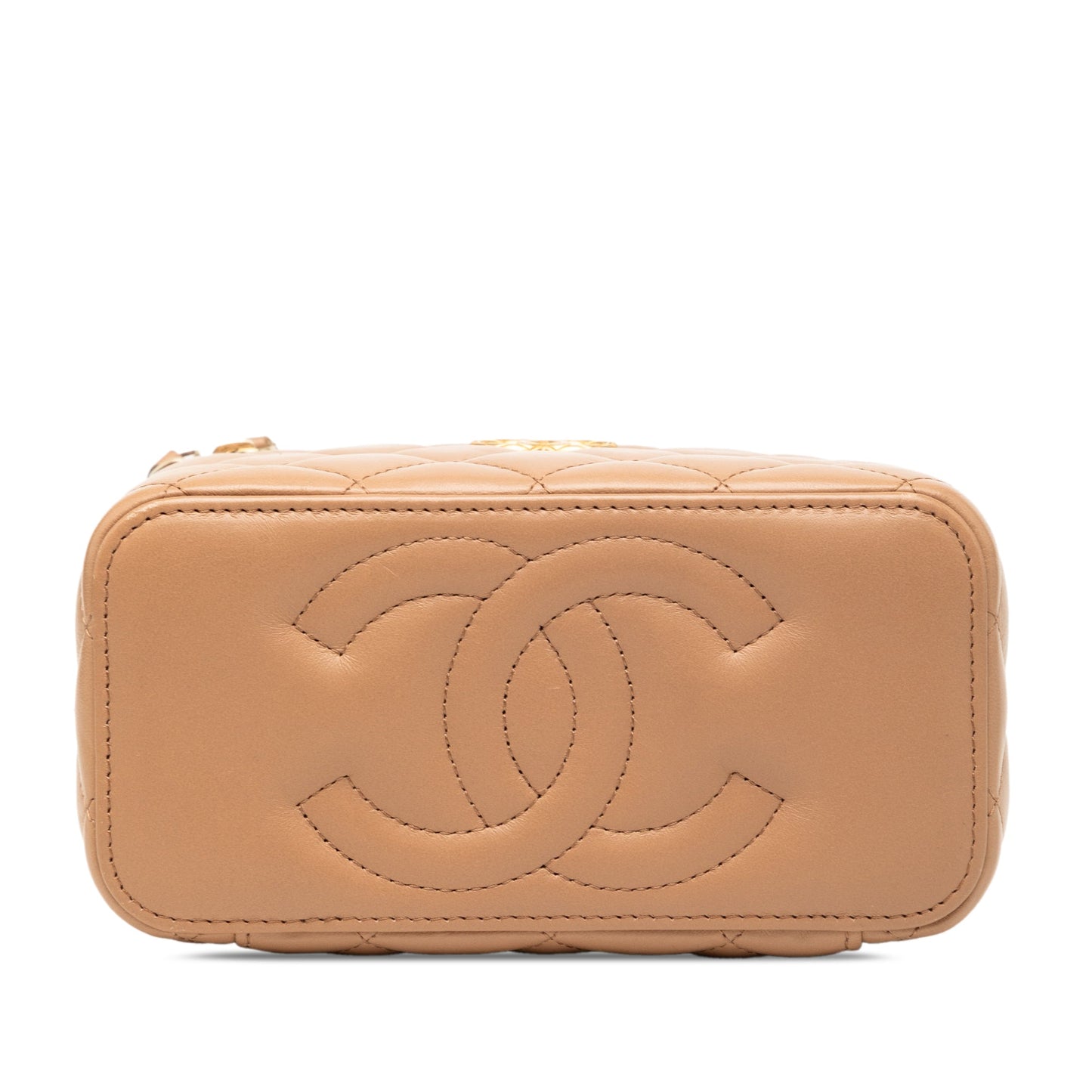Chanel Small Quilted Lambskin Pillow Crush Vanity Case with Chain