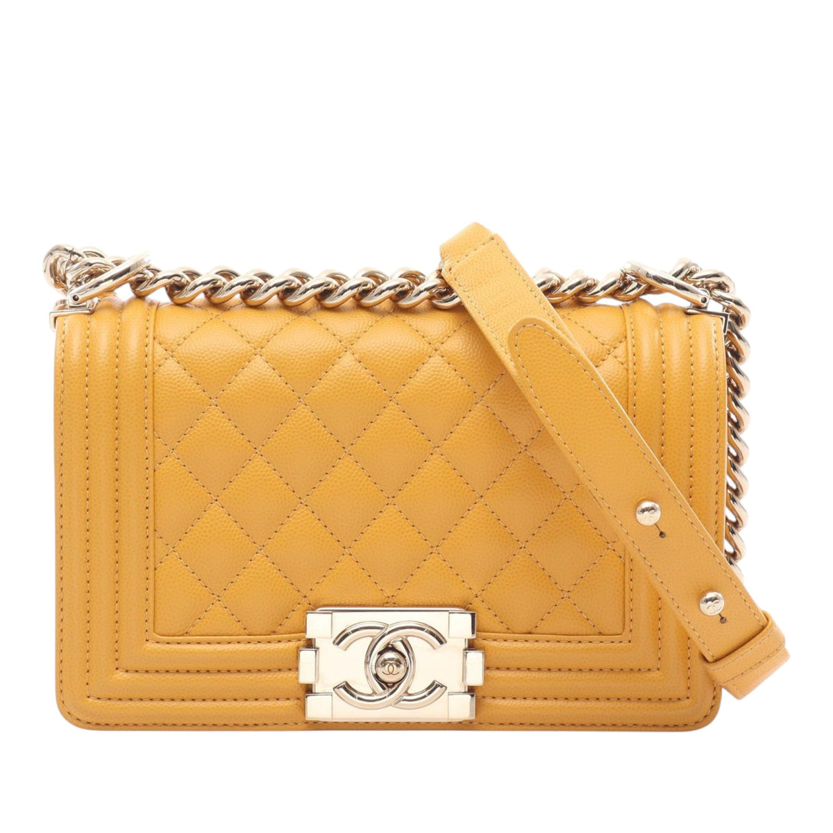 Chanel Small Quilted Caviar Boy Flap