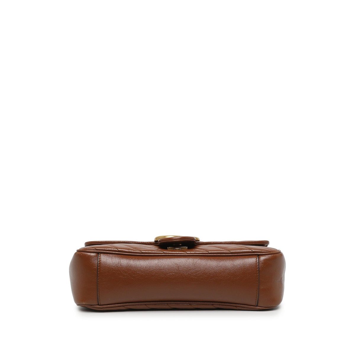 Gucci Medium GG Marmont Matelasse Diagonal Calfskin Shoulder Bag — Brown