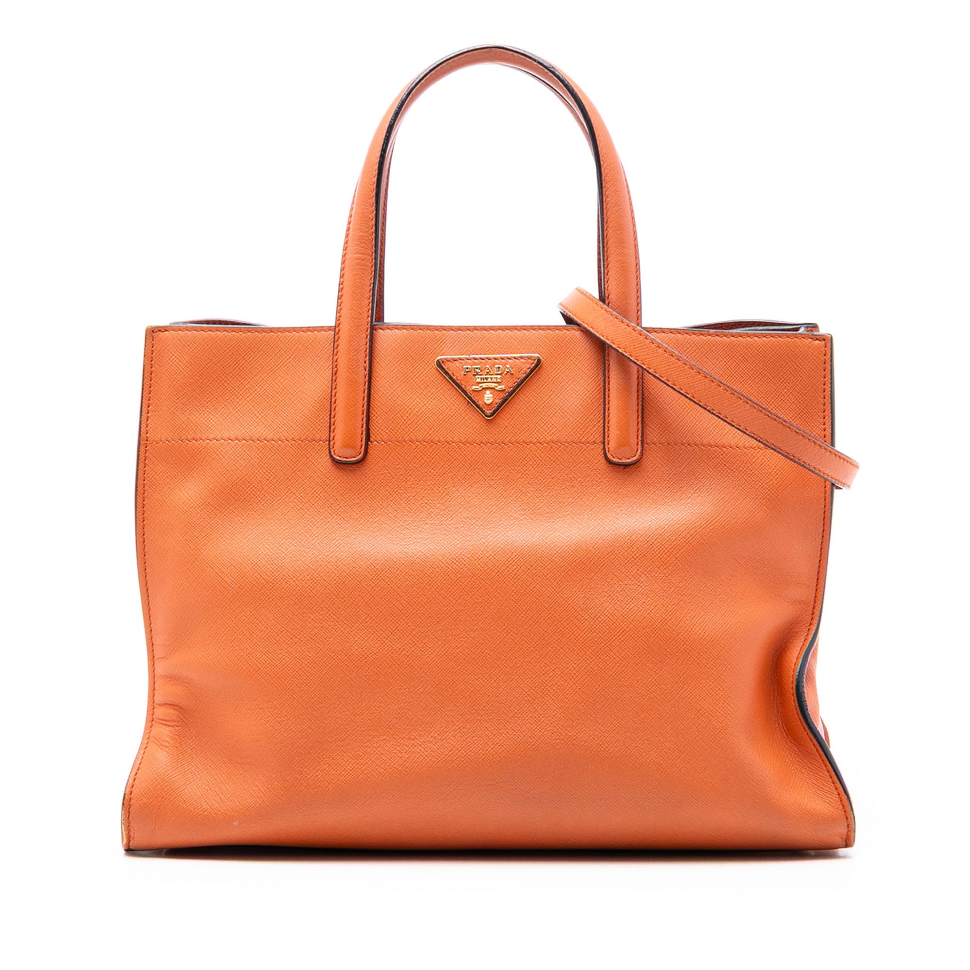 Prada Saffiano Soft Triple Pocket Tote