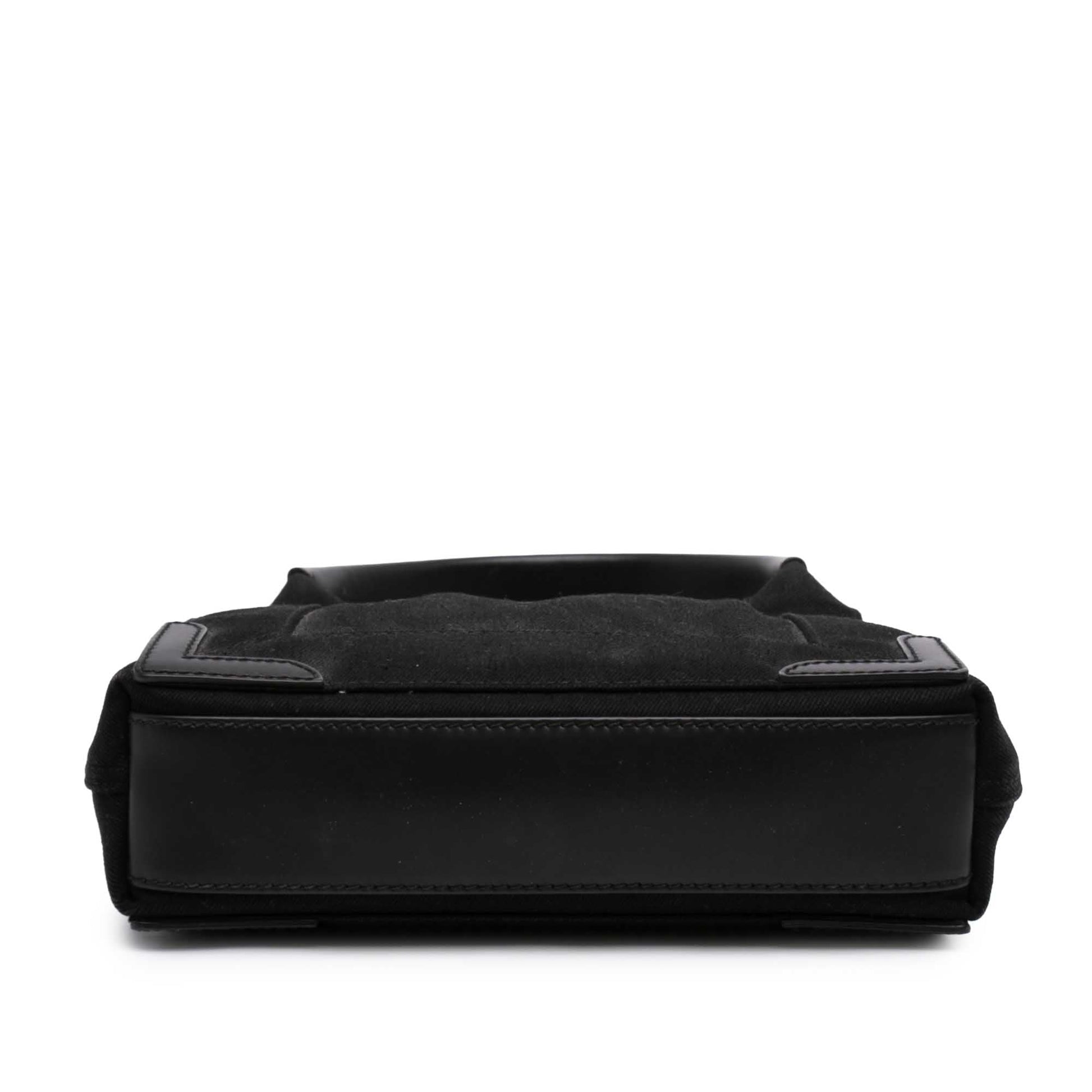 Balenciaga Denim Navy Cabas Satchel XS