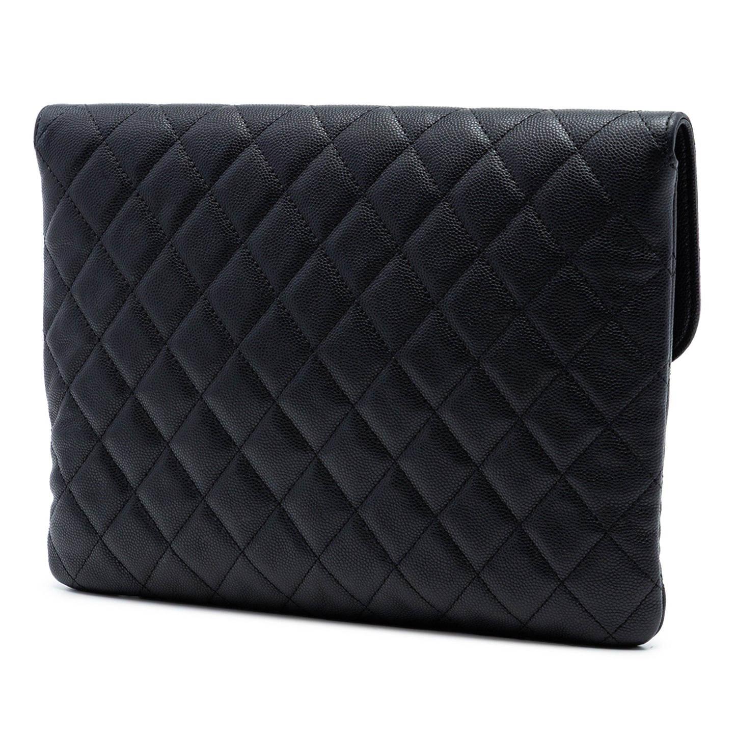 Chanel Medium Quilted Caviar Golden Class O Case Clutch