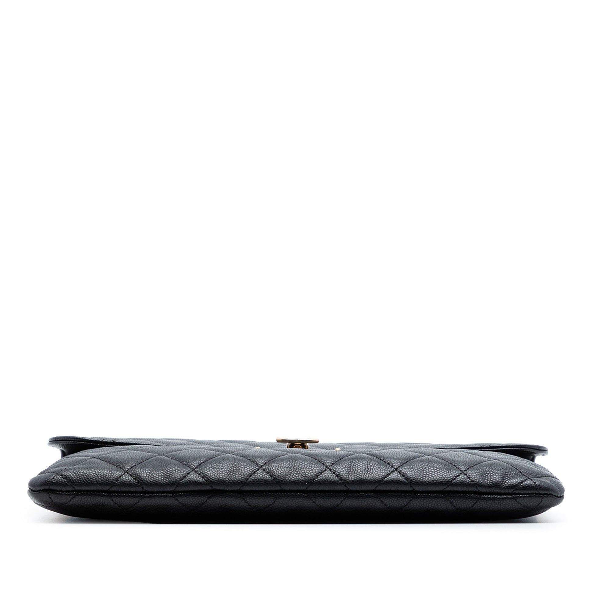 Chanel Medium Quilted Caviar Golden Class O Case Clutch
