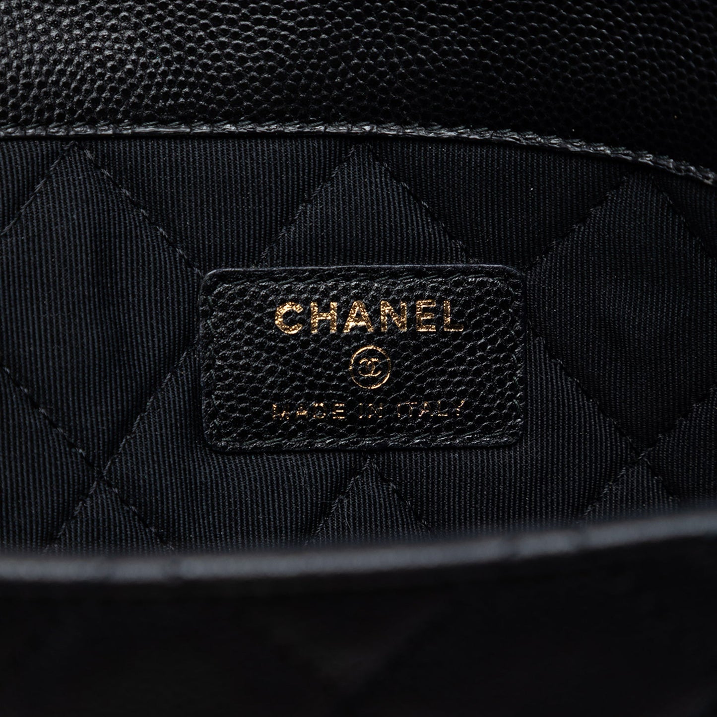 Chanel Medium Quilted Caviar Golden Class O Case Clutch