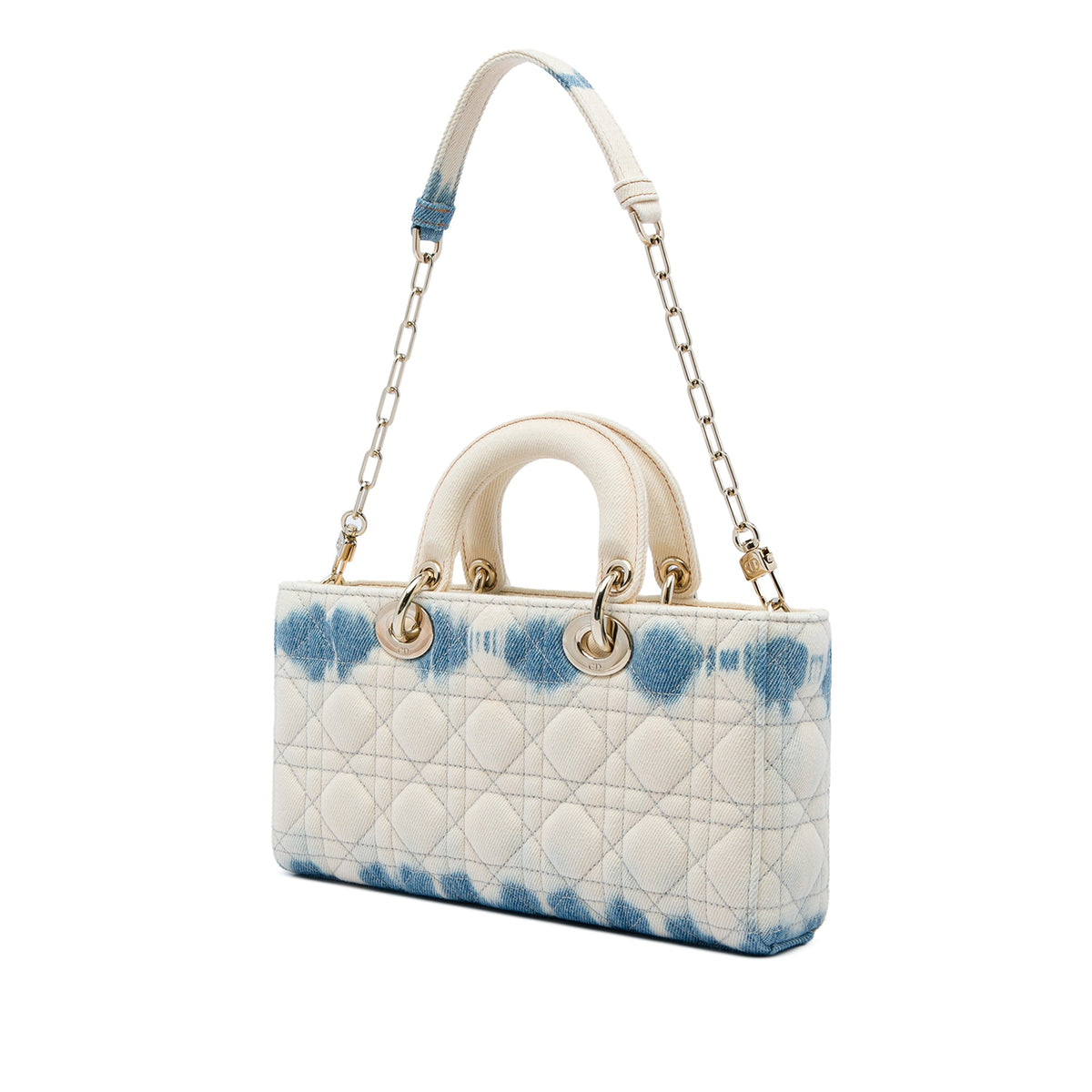 Dior Medium Denim Cannage Tie Dye Lady D Joy