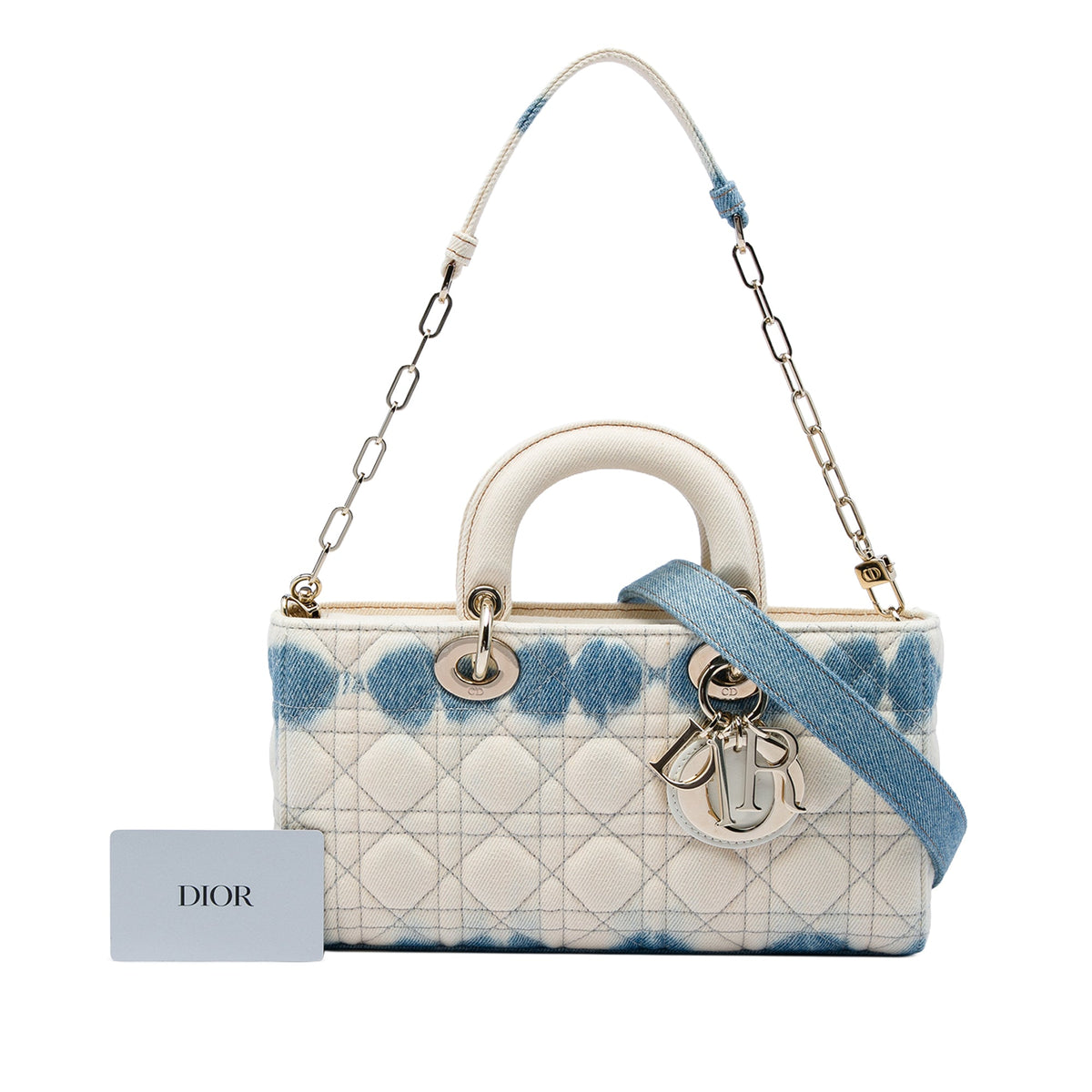 Dior Medium Denim Cannage Tie Dye Lady D Joy