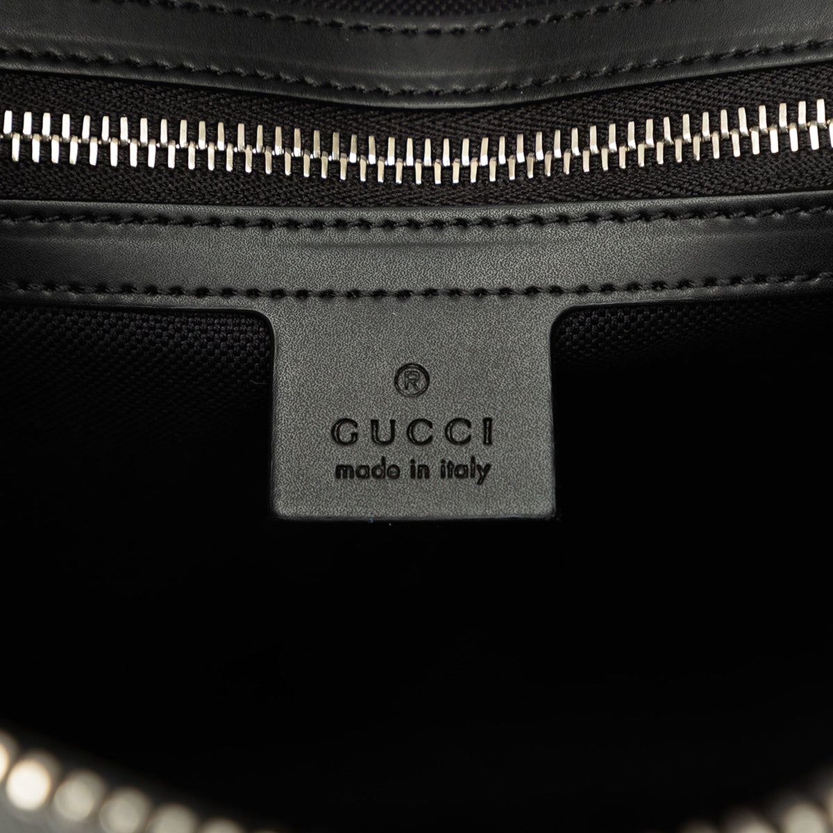 Gucci Medium GG Supreme Web Messenger Bag — Black
