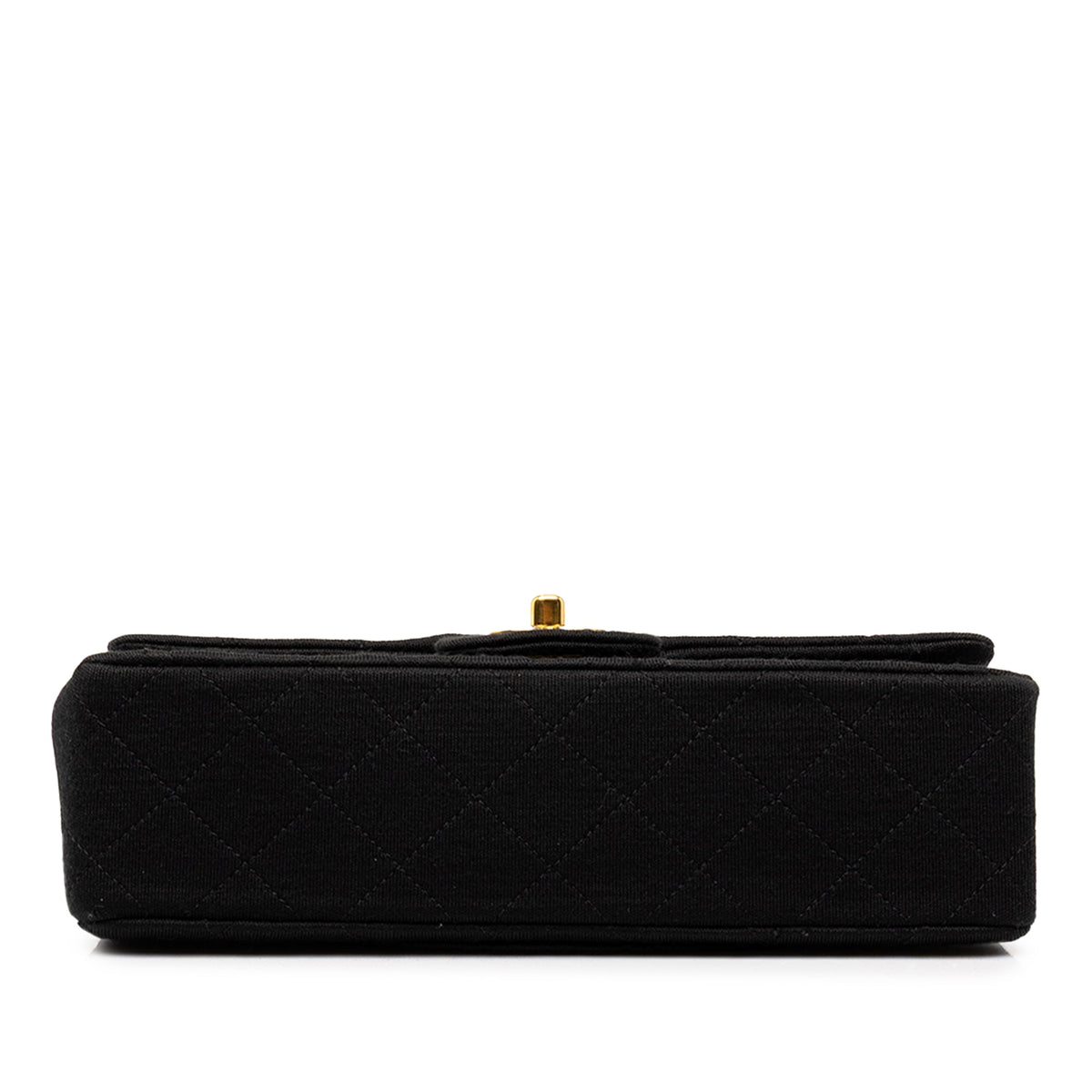 Chanel Small Classic Jersey Double Flap — Black