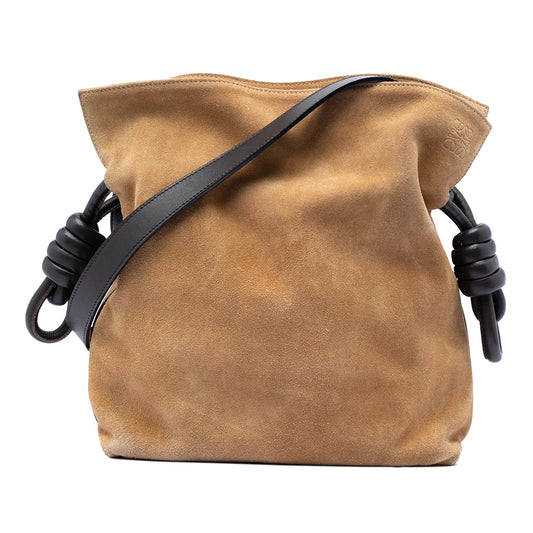 LOEWE Suede Flamenco Knot Crossbody