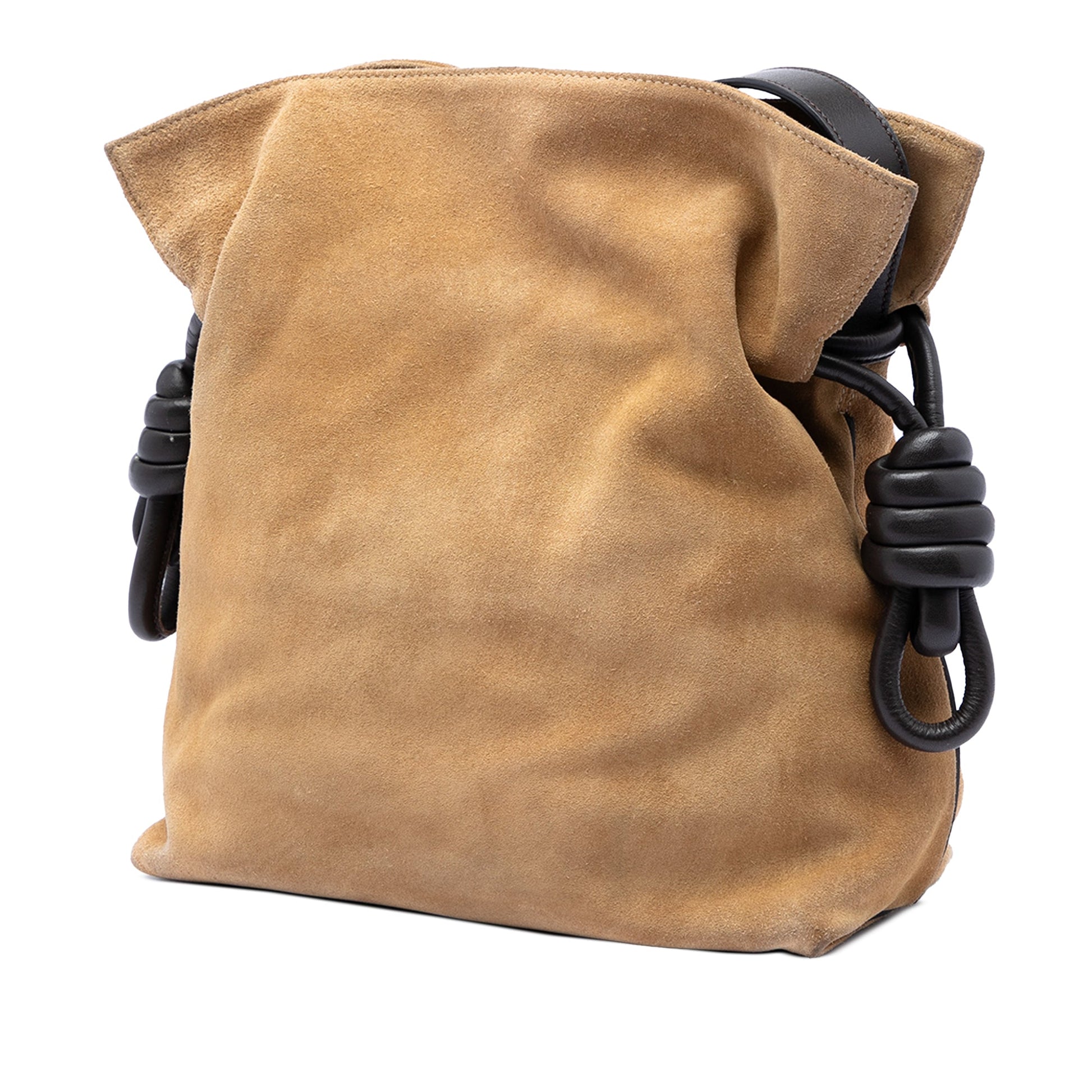 LOEWE Suede Flamenco Knot Crossbody