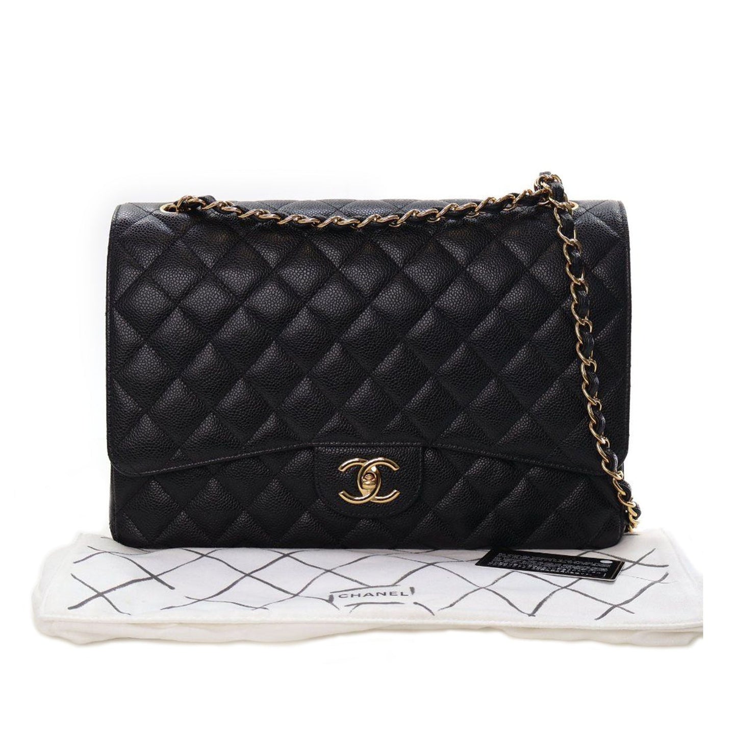Chanel Maxi Classic Caviar Double Flap