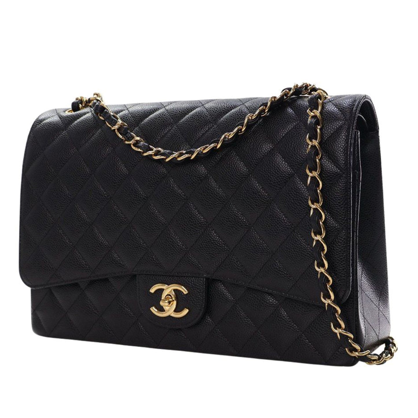 Chanel Maxi Classic Caviar Double Flap