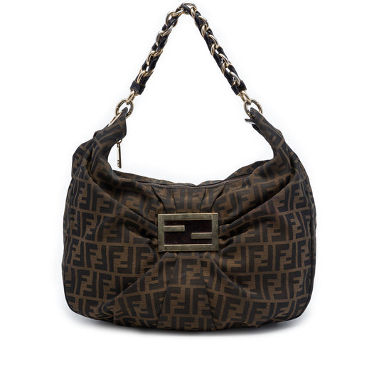 Fendi Zucca Canvas Mia Hobo