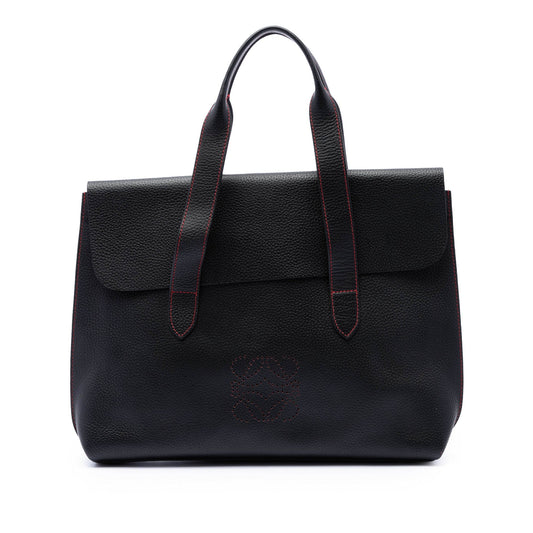 LOEWE Grained Calfskin Anagram Briefcase