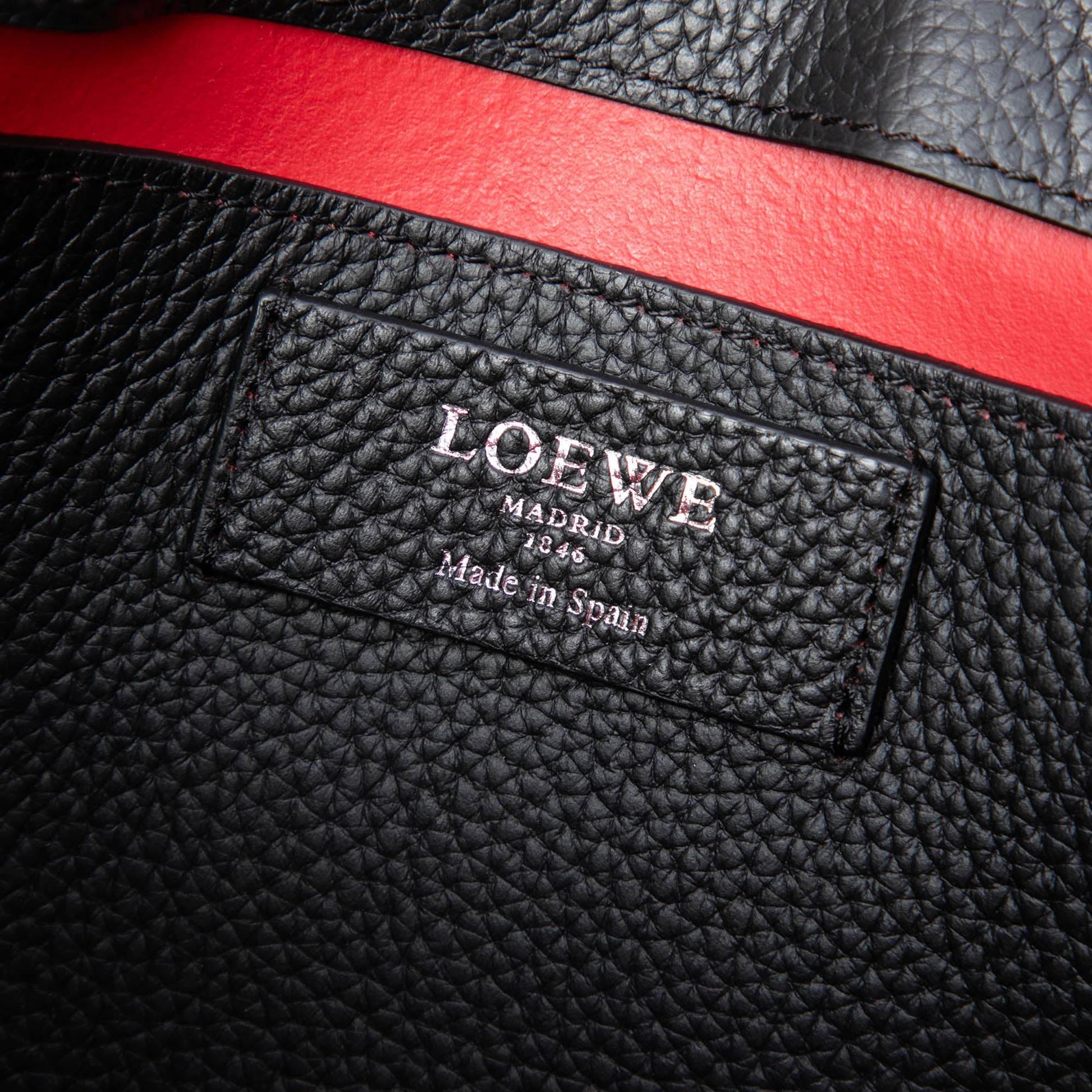 LOEWE Grained Calfskin Anagram Briefcase