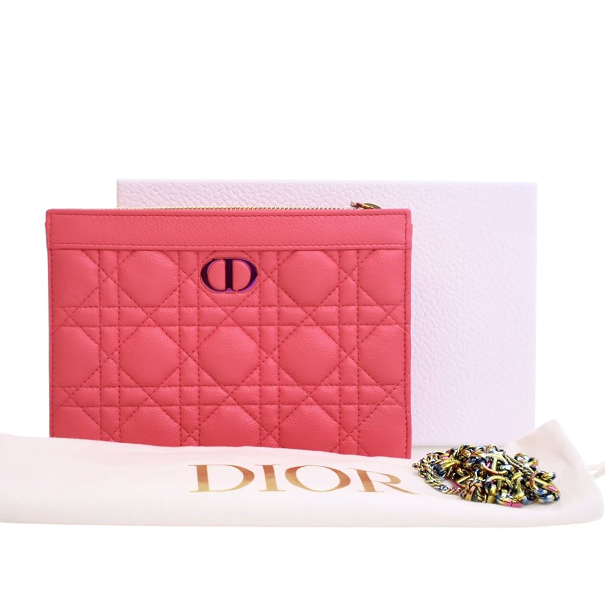 Dior Supple Cannage Calfskin Caro Every Dior Pouch