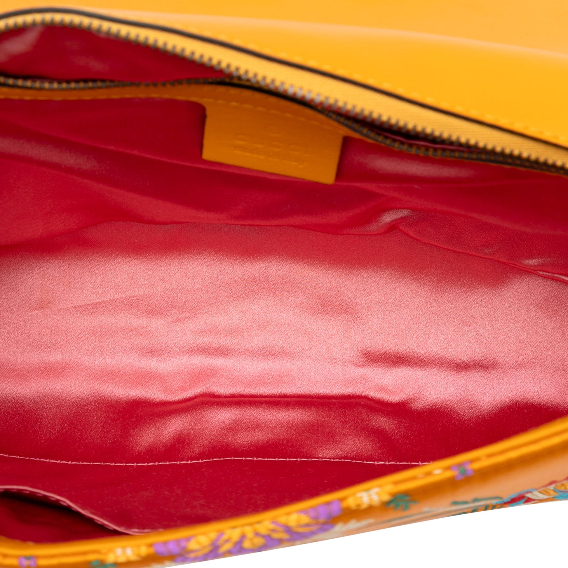 Gucci Large GG Marmont Matelasse Silk Embroidered Floral Shoulder Bag
