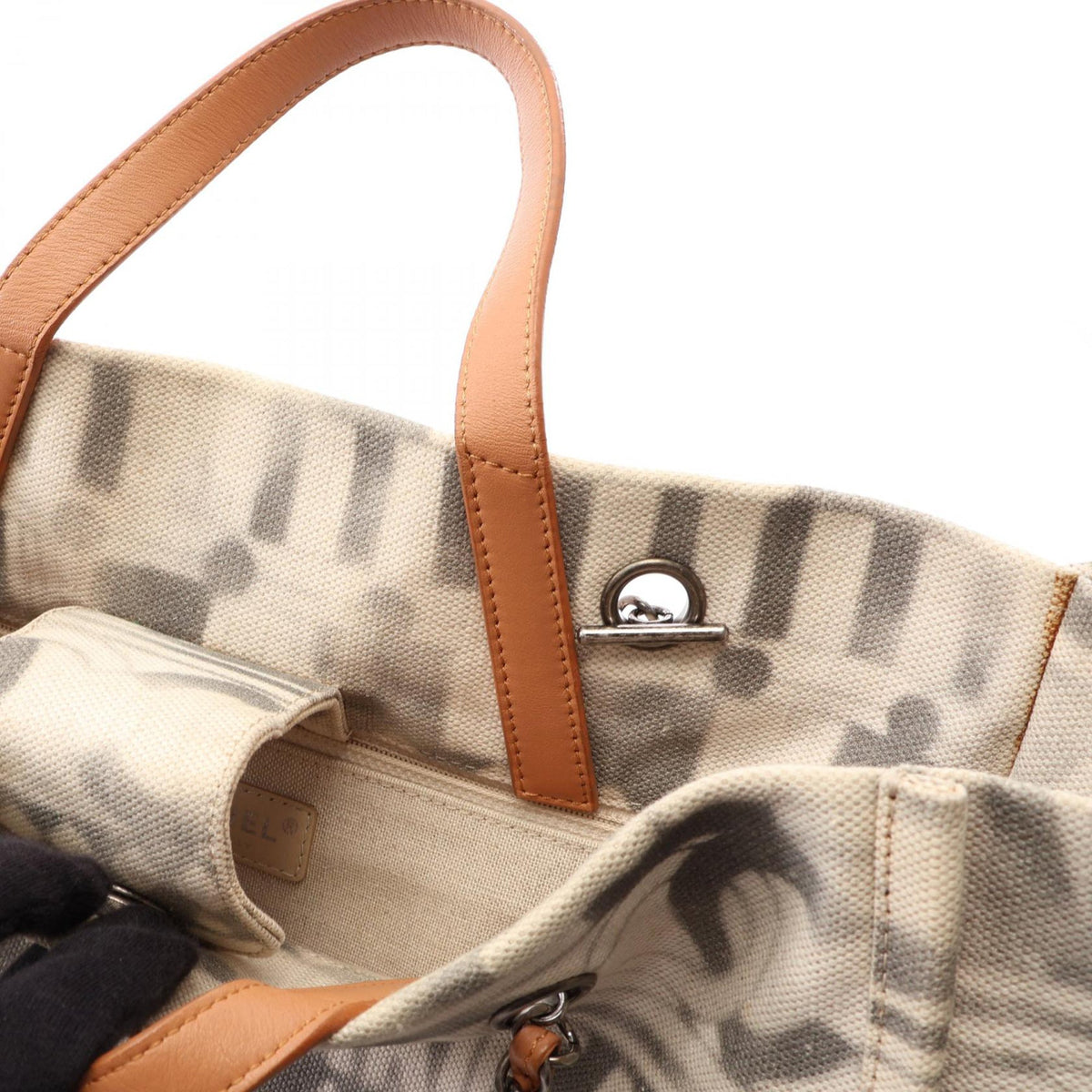 Chanel Medium Iliad Shopping Tote — White