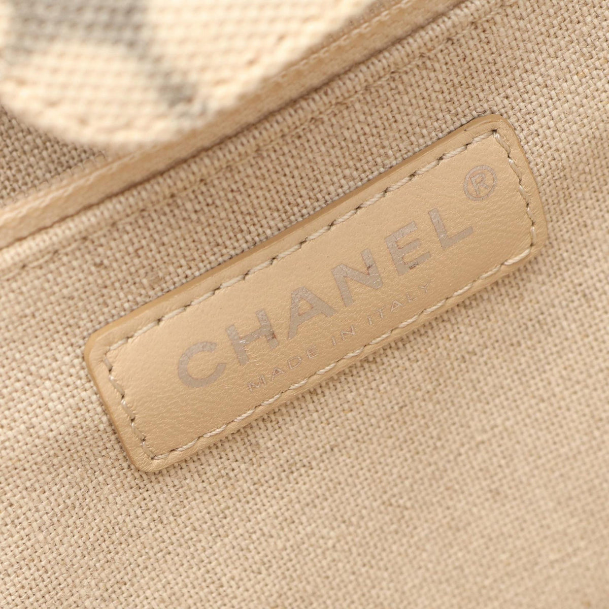 Chanel Medium Iliad Shopping Tote — White