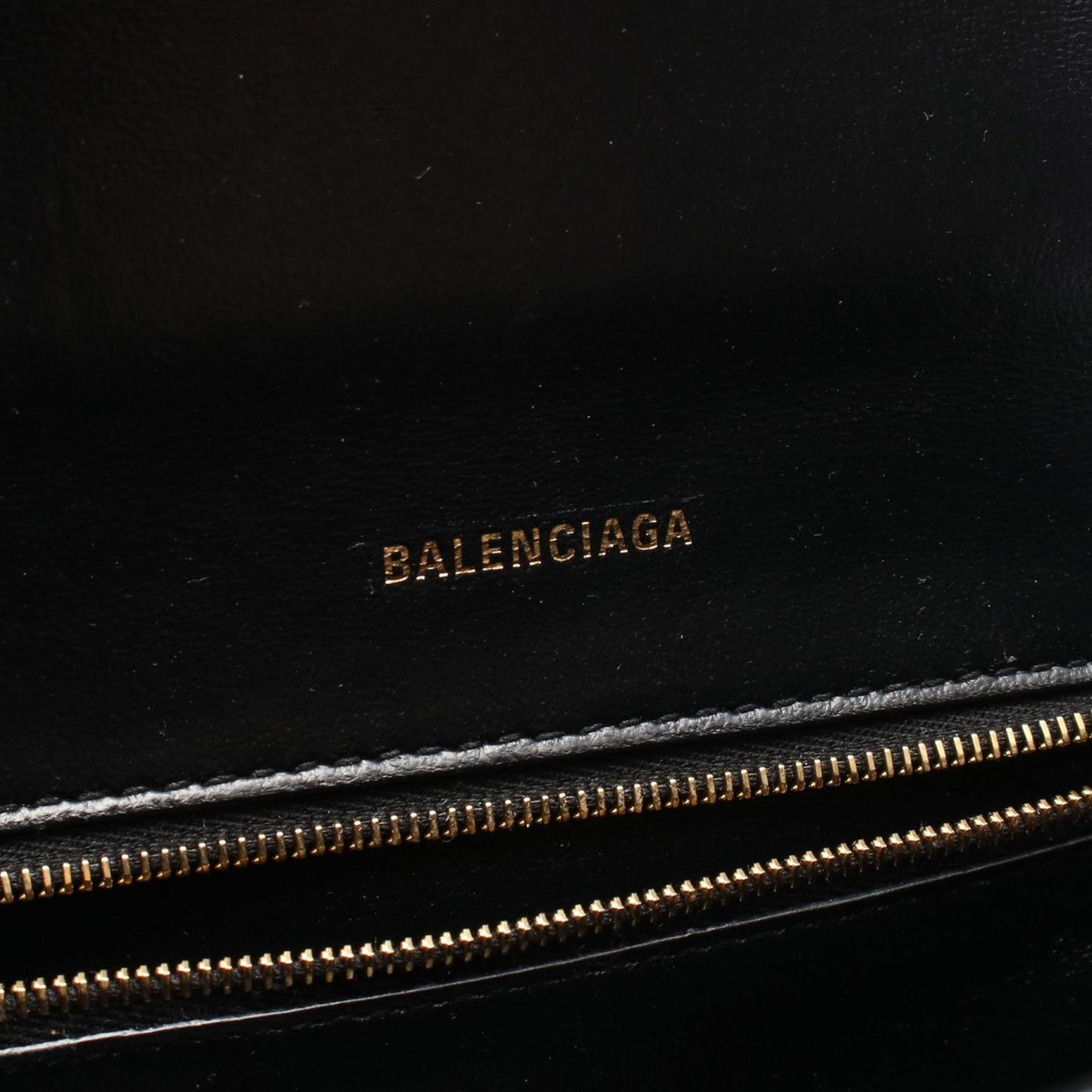 Balenciaga Small Croc Embossed Leather Hourglass Top Handle Bag