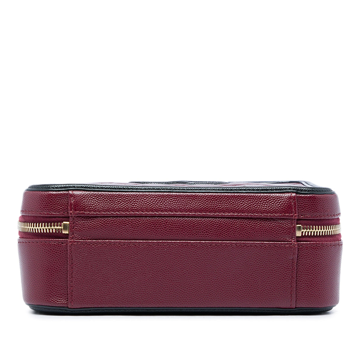 Chanel Medium Bicolor Caviar CC Filigree Vanity Case — Red