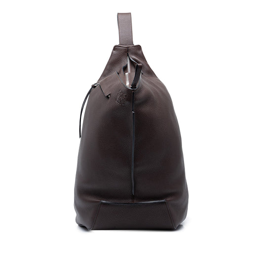 LOEWE Leather Anton Sling Bag — Brown