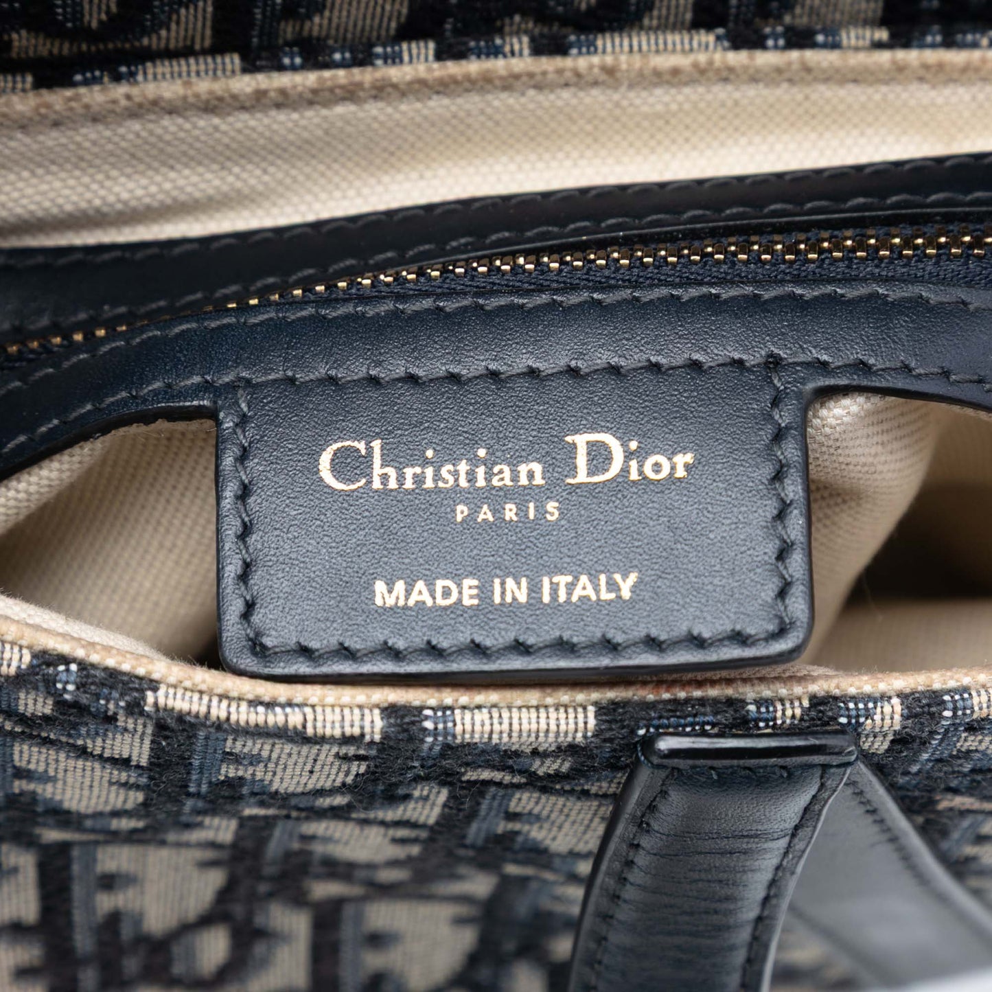 Dior Oblique Canvas Saddle Bag