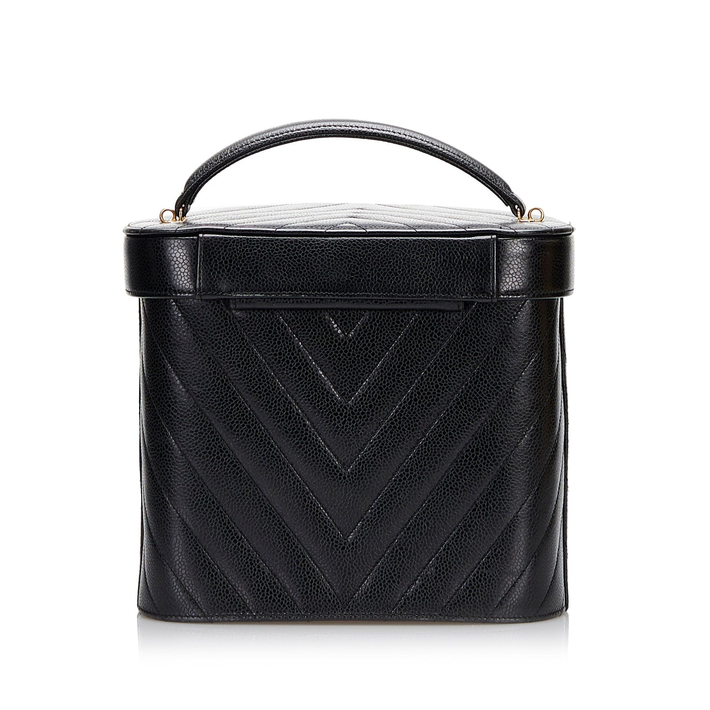 Chanel CC Caviar Leather Vanity Bag