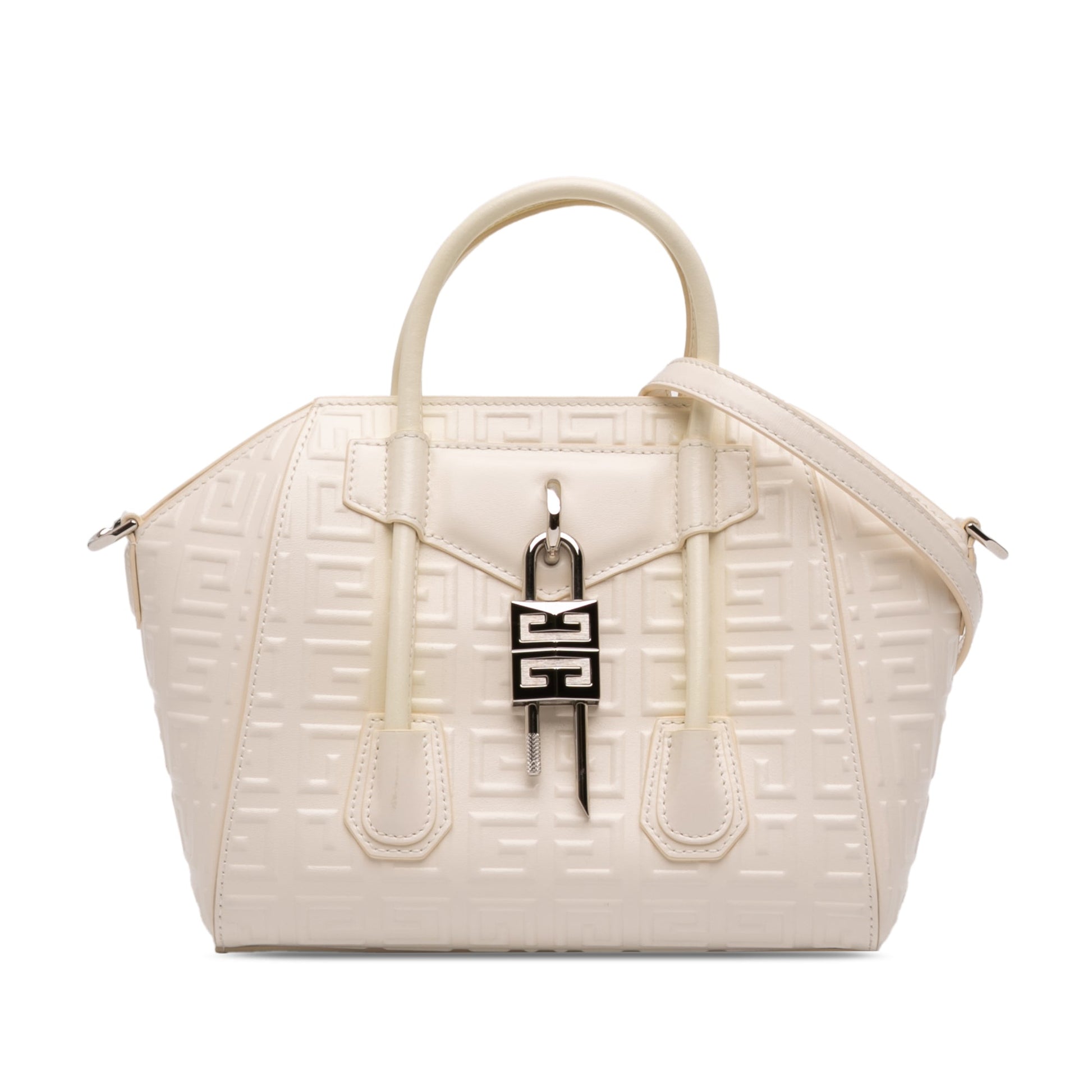 Givenchy Mini Calfskin 4G Antigona Lock Satchel