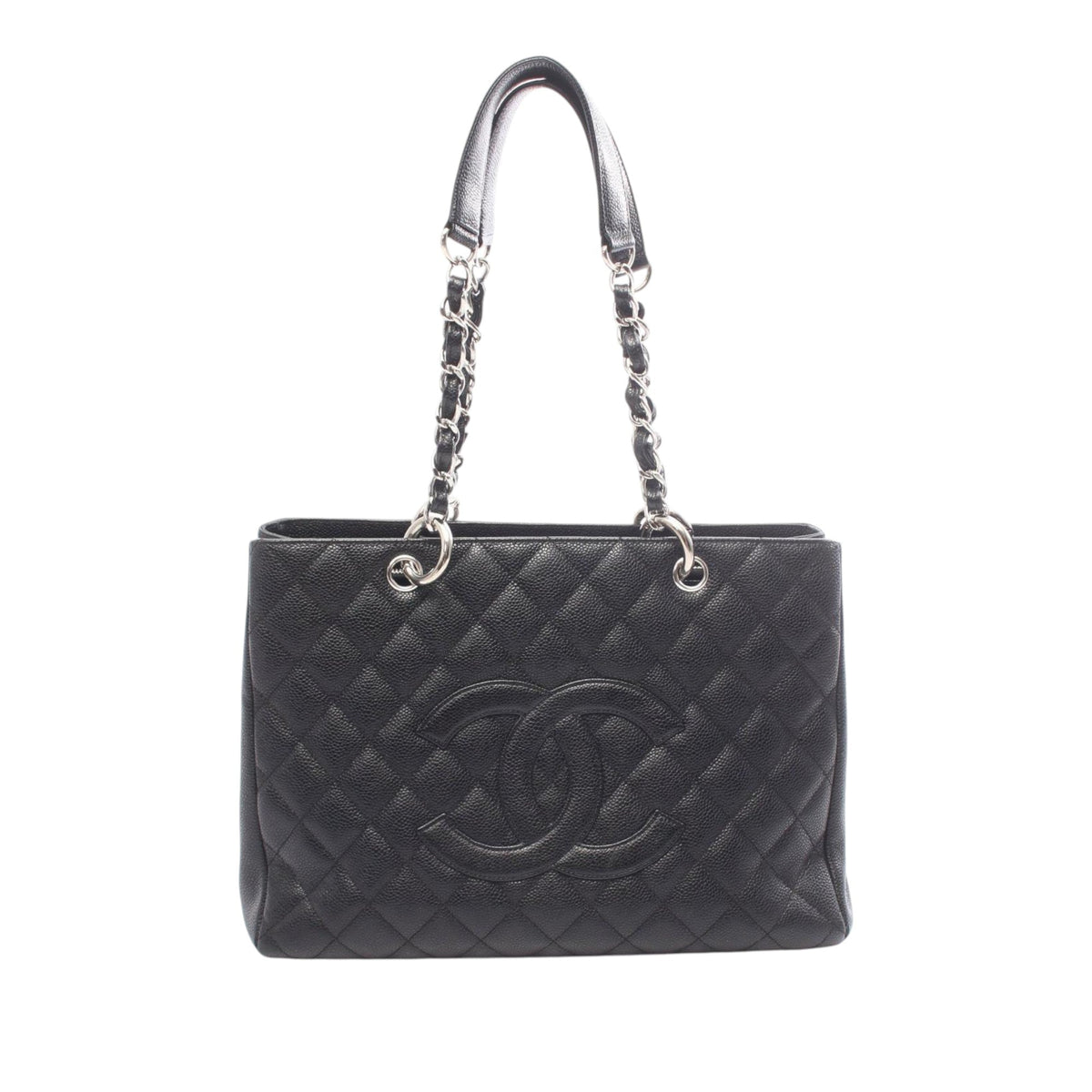 Chanel Caviar Grand Shopping Tote — Black